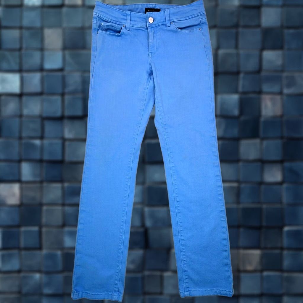 White House Black Market WHITE HOUSE BLACK MARKET BLANC Jeans - Vintage? No. Blue Pastel Denim Ankle Jeans Women 4R 30x29 Slim Stretch 5-Pocket Size 27" / US 4 / IT 40 - 1 Thumbnail