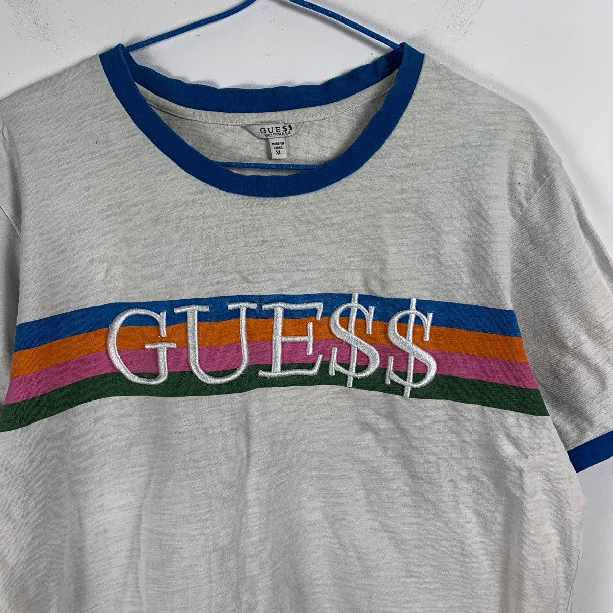 Guess Asap Rocky Guess Rainbow Ringer Tee Size US XL / EU 56 / 4 - 2 Thumbnail