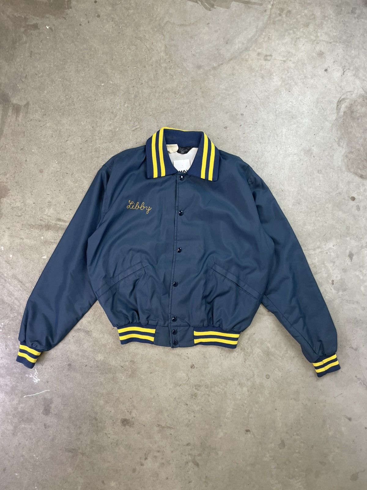 Vintage 80s Vintage Chain Stitched Bomber Jacket Wrestling Medium Size US M / EU 48-50 / 2 - 4 Thumbnail