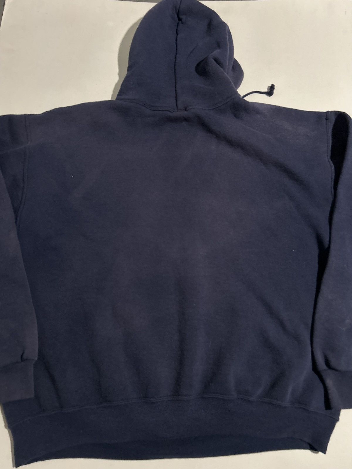 Russell Athletic Vintage 1990s Hoodie Russell Navy Blue Size US XL / EU 56 / 4 - 6 Thumbnail