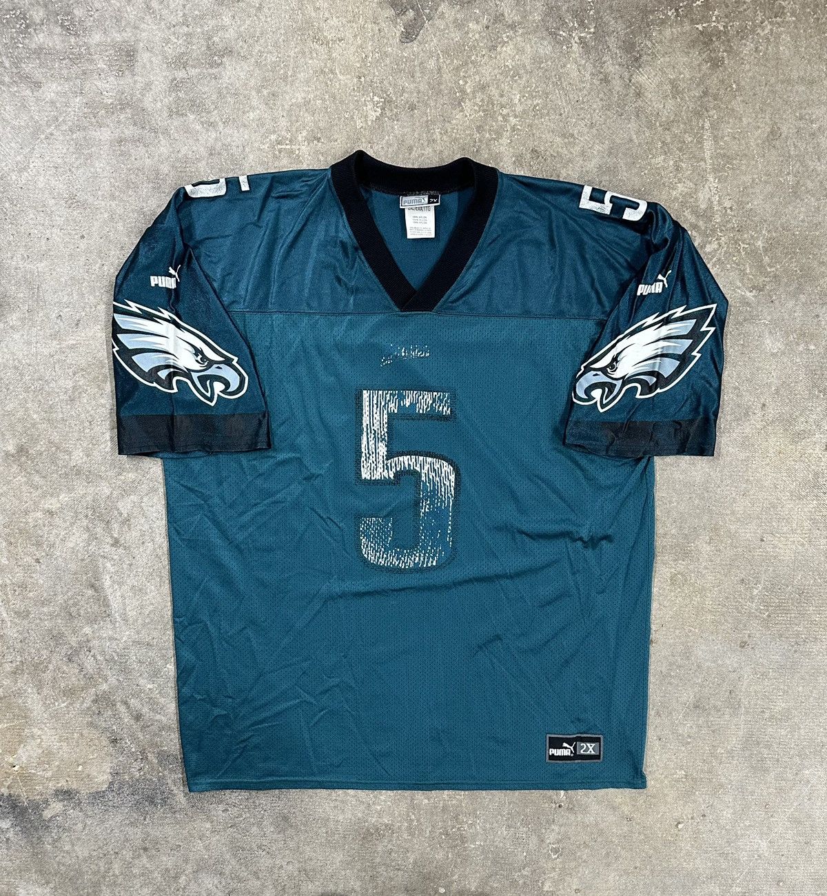 Puma Vintage Y2K Puma Philadelphia Eagles Mcnabb #5 NFL Jersey Size US XXL / EU 58 / 5 - 1 Thumbnail