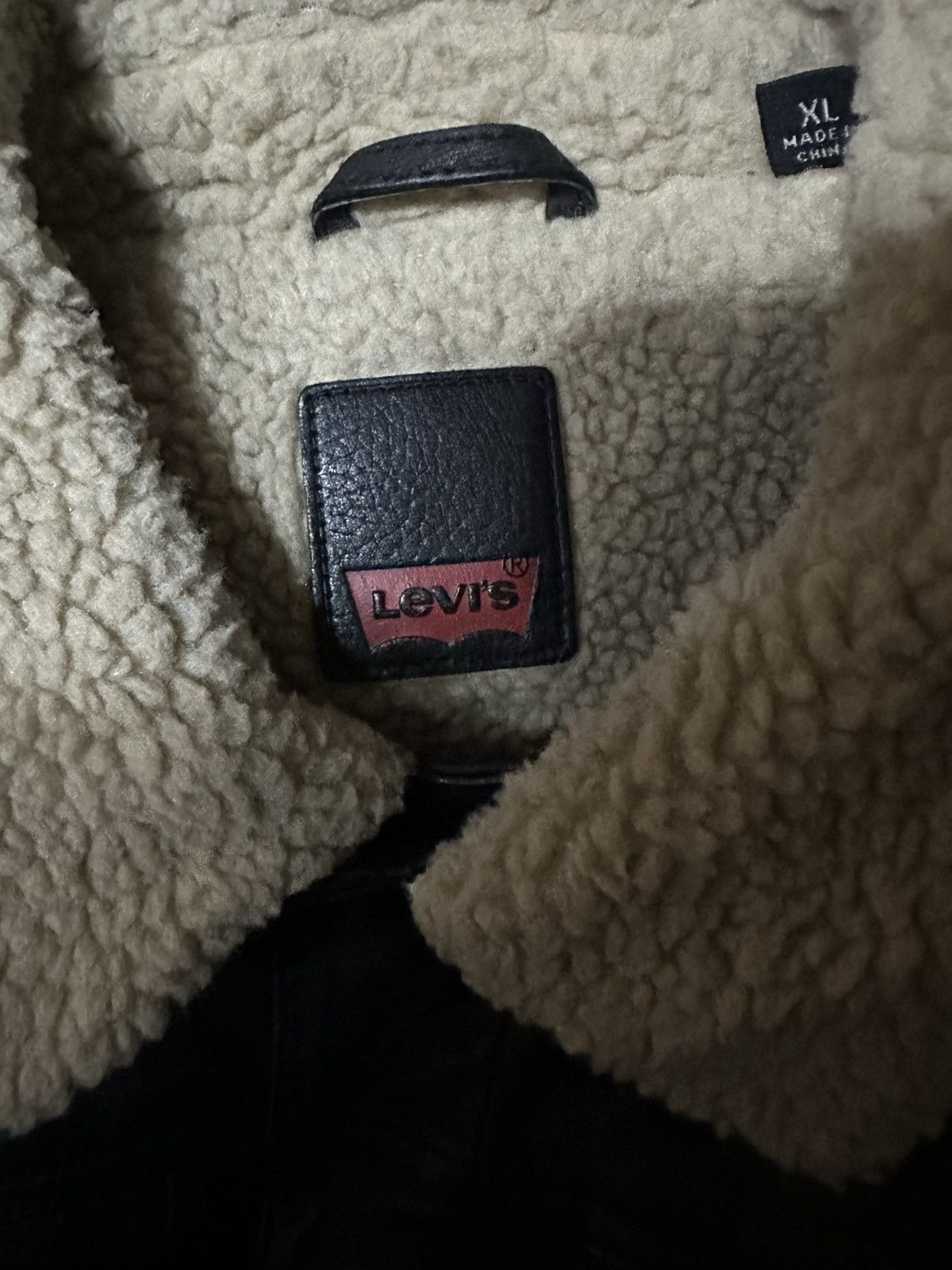 Levi's Levis Leather Trucker Sherpa Size US XL / EU 56 / 4 - 4 Thumbnail