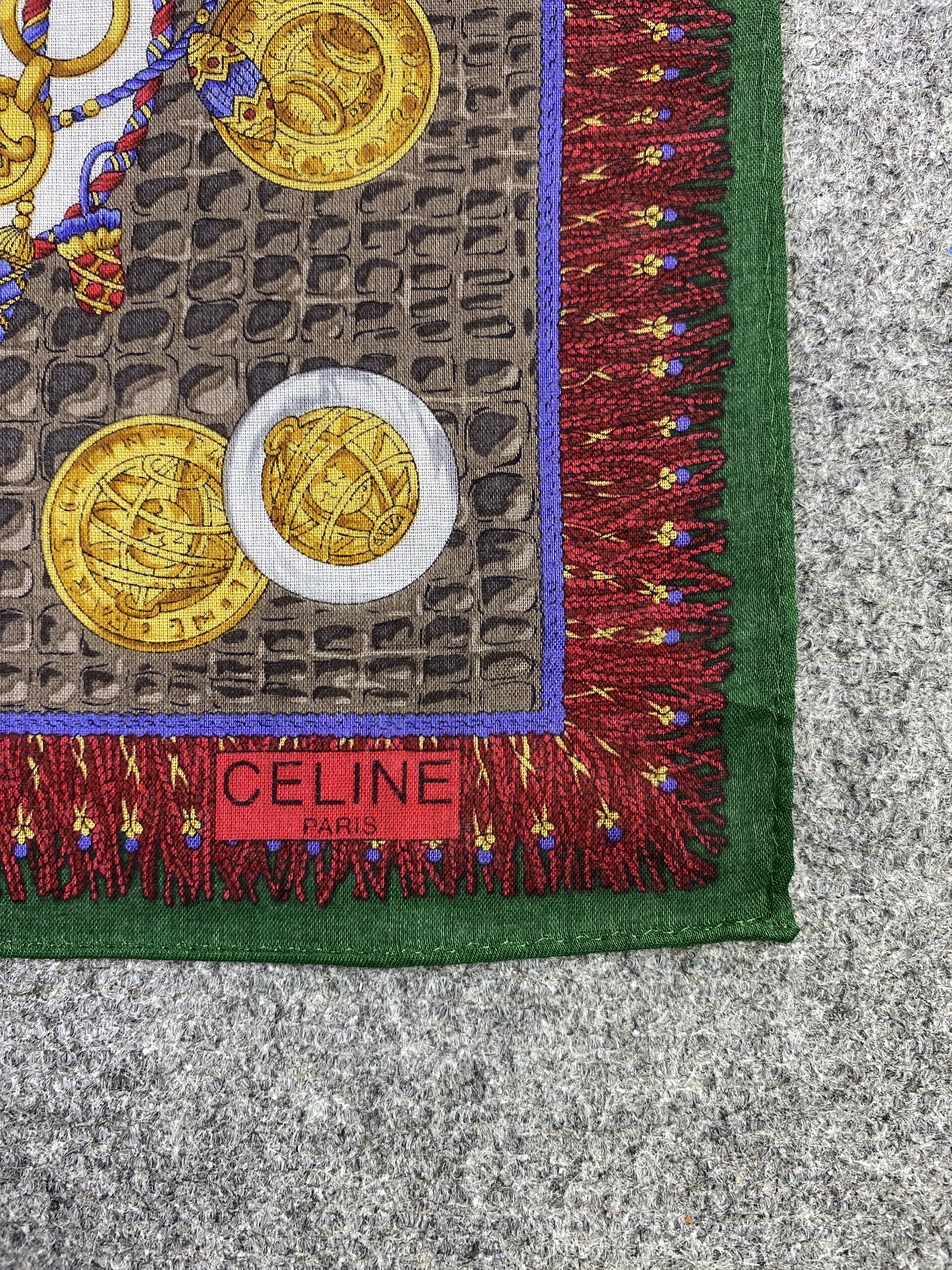Celine Vintage Celine Handkerchief / Neckerchief KT0174 Size ONE SIZE - 5 Thumbnail