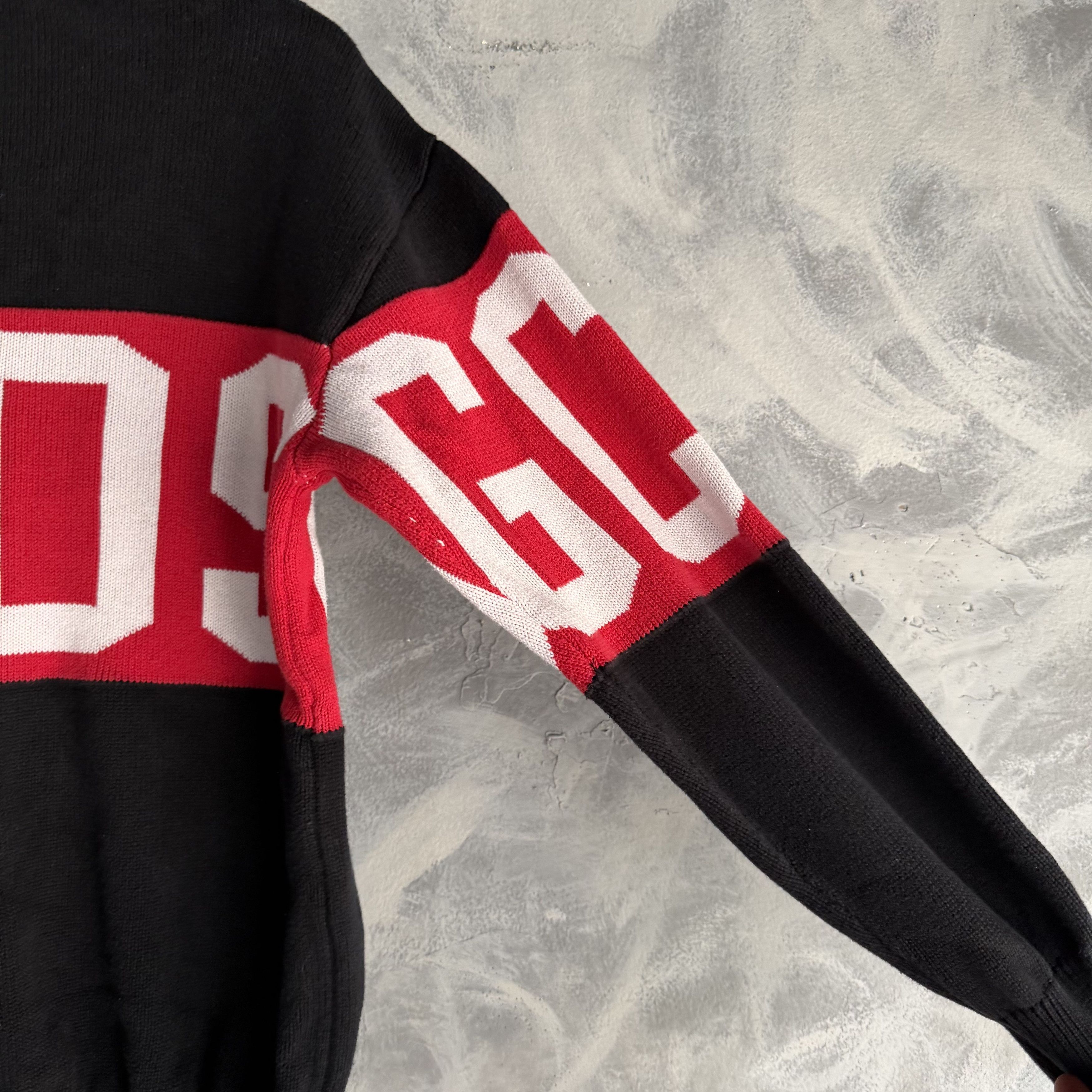 GCDS GCDS Logo Band Knit Sweater Mens Merino Wool Blend Size US M / EU 48-50 / 2 - 7 Thumbnail