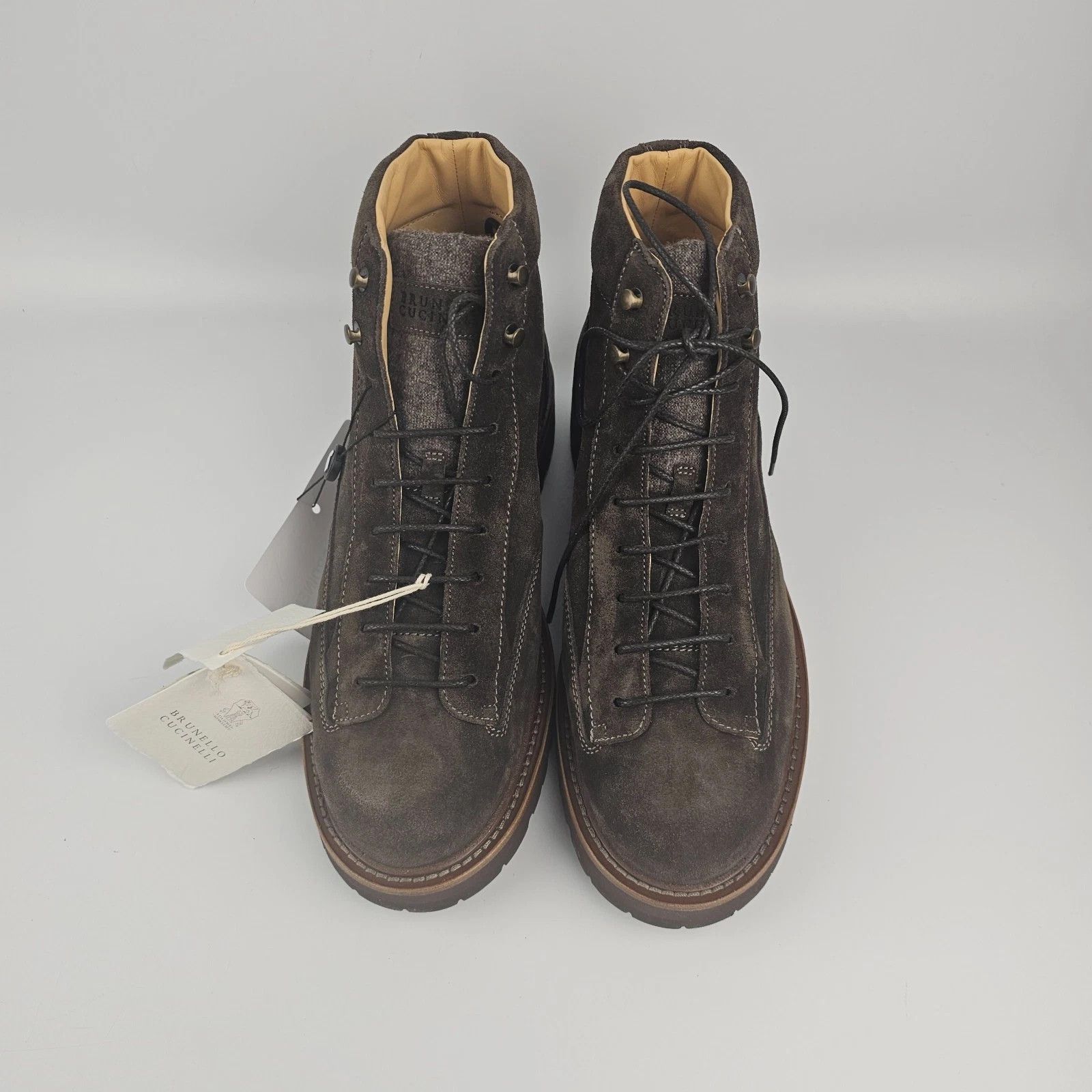 Brunello Cucinelli BRUNELLO CUCINELLI $1450 Brown Suede Boots New & Authentic Size US 6 / EU 39 - 7 Thumbnail