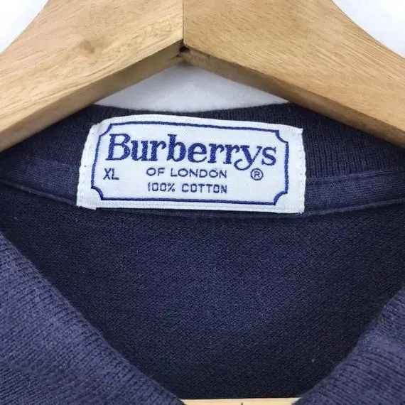 Burberry Vtg 90’ BURBERRY OF LONDON Crest Logo Polo Tee Shirt Size US L / EU 52-54 / 3 - 8 Thumbnail