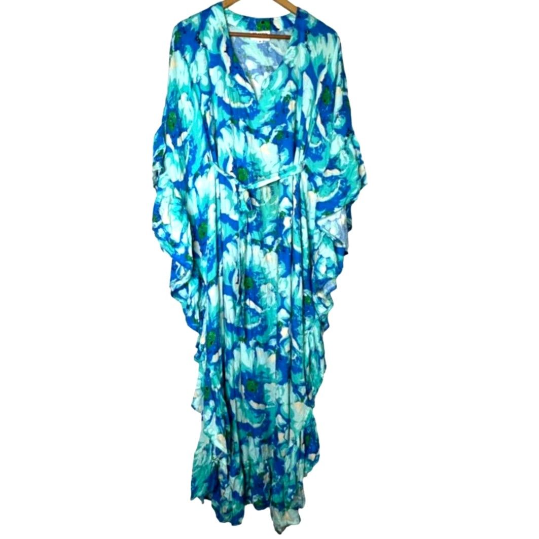 Anthropologie New Anthropologie Bel Kazan Floral Kaftan $150 ONESIZE Size ONE SIZE - 5 Thumbnail