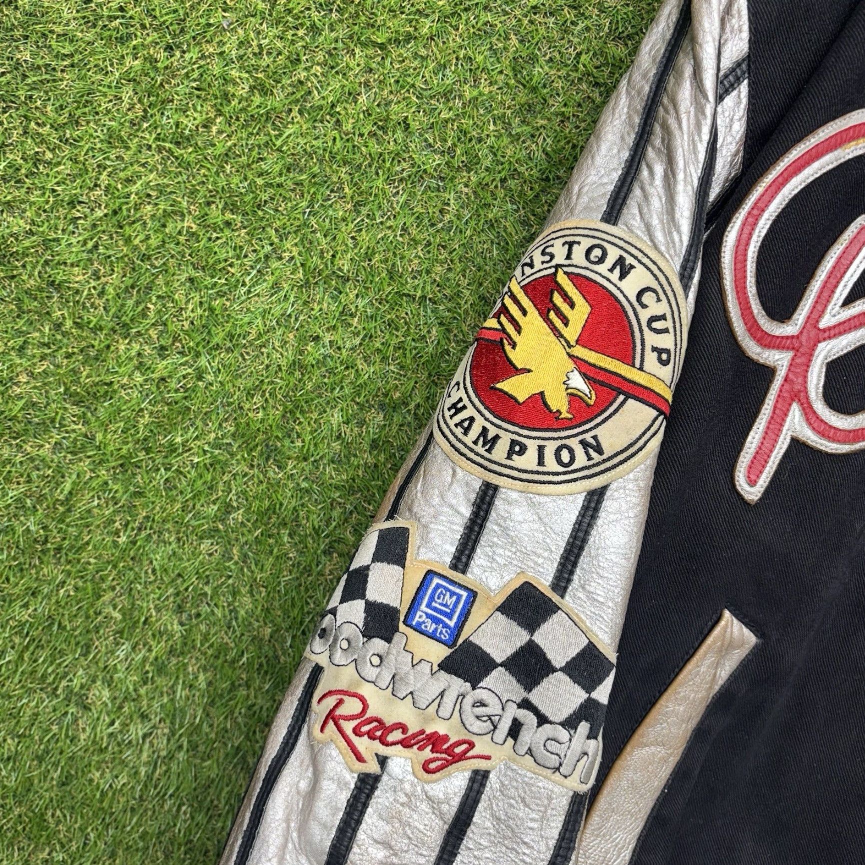 Hamilton VINTAGE Jeff Hamilton Dale Earnhardt Winston Cup Racing Jacket Mens Large 90s Bomber Black Size US L / EU 52-54 / 3 - 4 Thumbnail