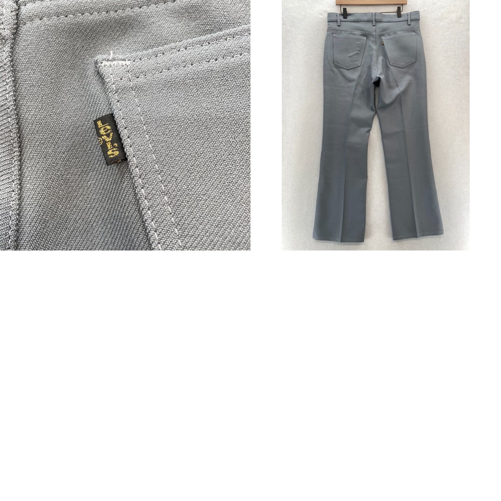 Levi's VINTAGE Levi's Action Slacks Pants Mens 36x30 Gray Dacron Polyester 1998 USA Size US 36 / EU 52 - 9 Thumbnail