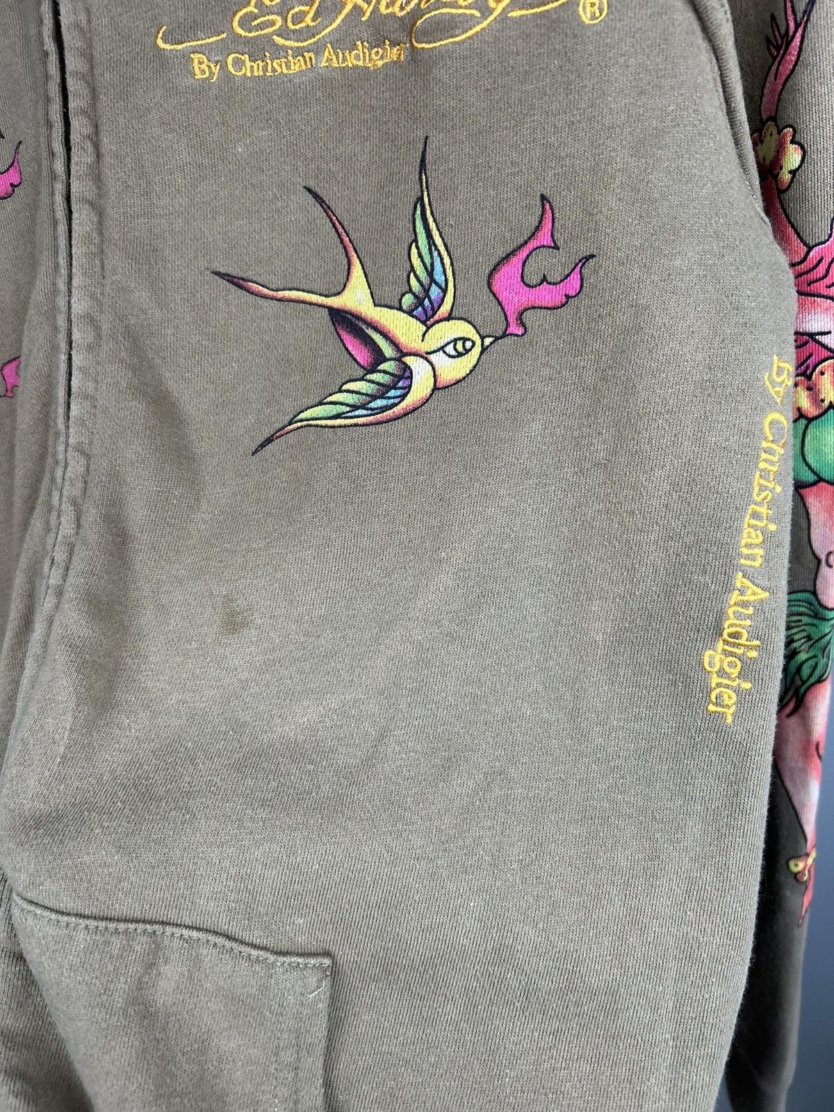 Ed Hardy Rare Vintage Ed Hardy Zip Up Hoodie Skull Logo Size US M / EU 48-50 / 2 - 21 Thumbnail