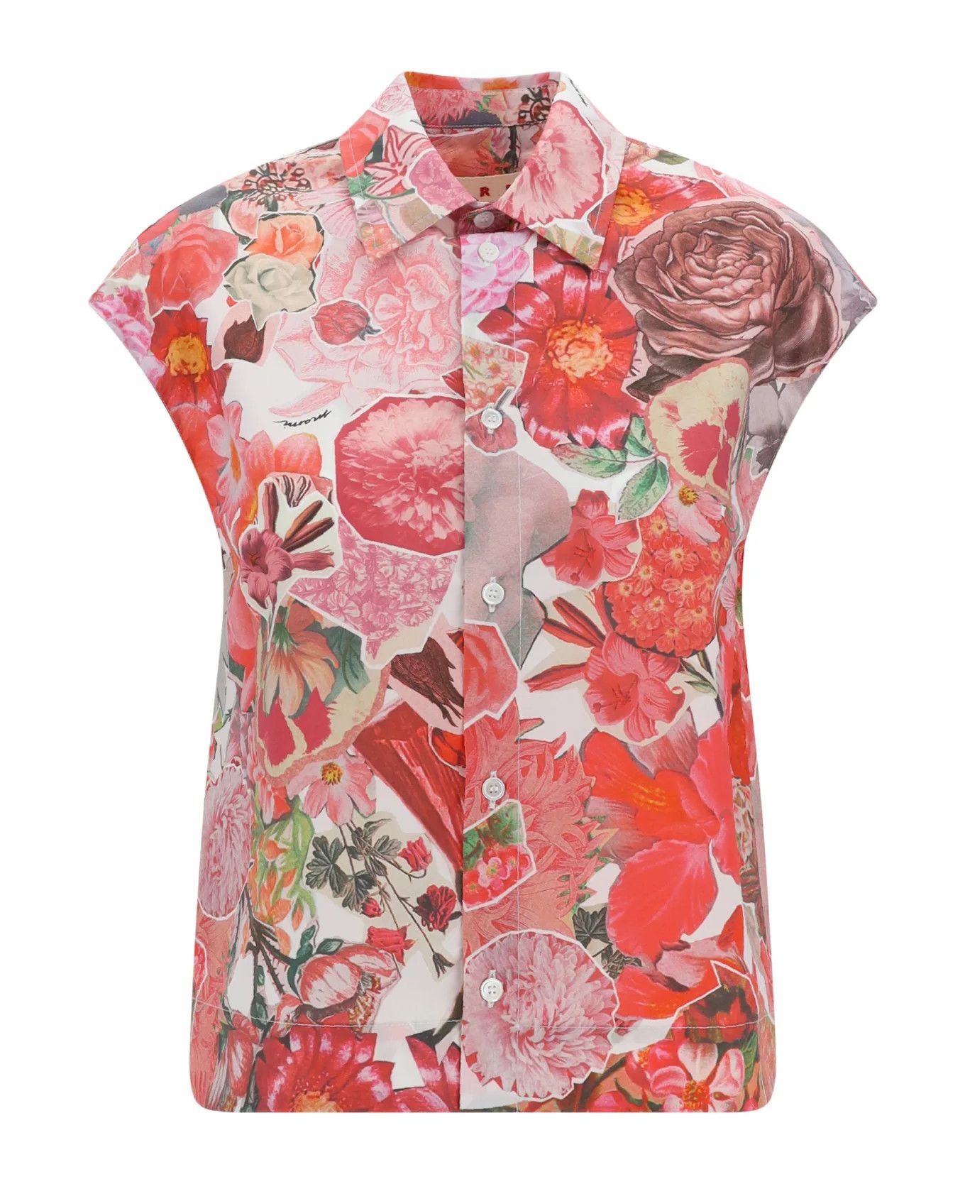 Marni o1y1125 Floral Shirt in Multicolor Size M / US 6-8 / IT 42-44 - 1 Thumbnail