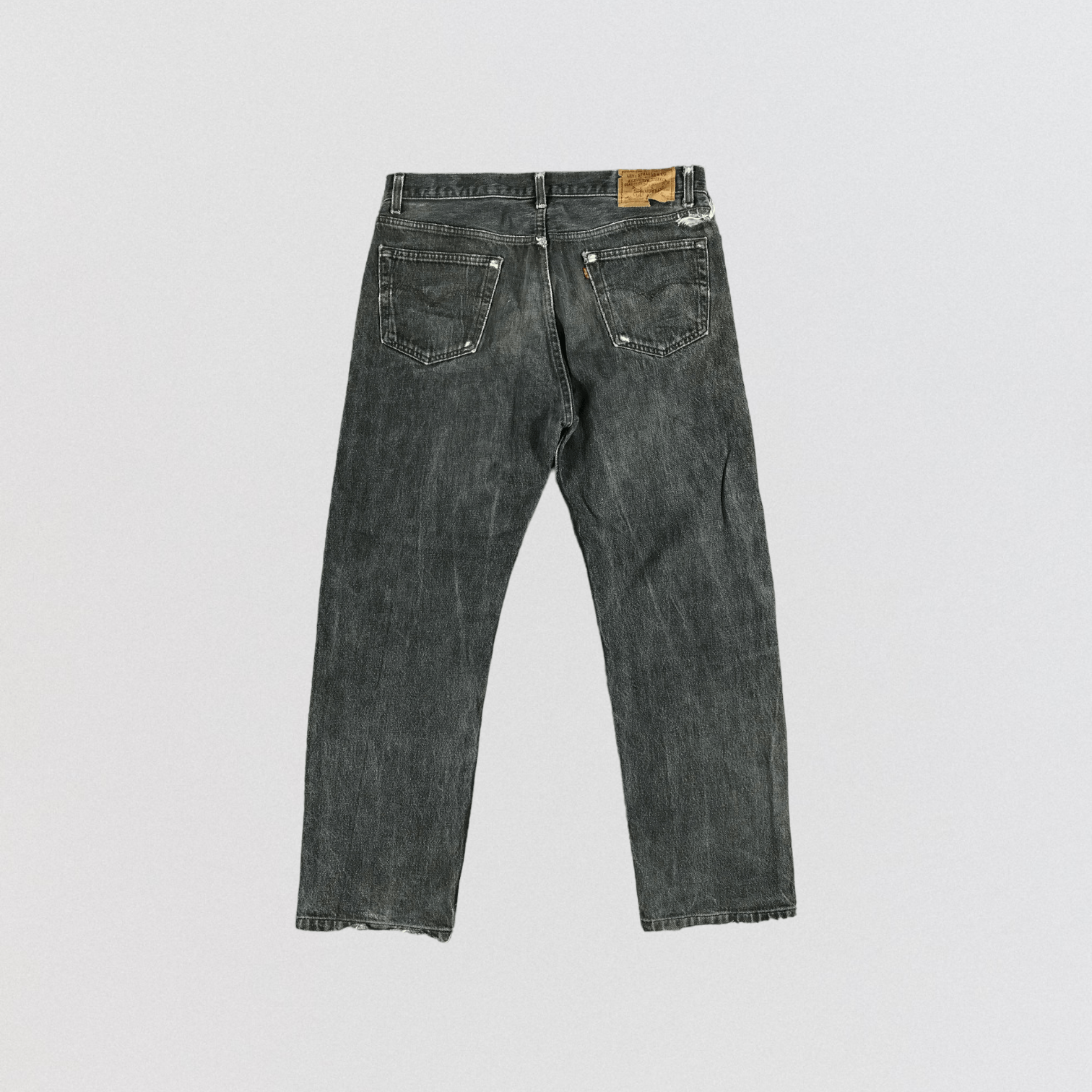 Levi's Vintage 90s Faded Black Levis 501 Jeans-JM2369 Size US 36 / EU 52 - 2 Thumbnail