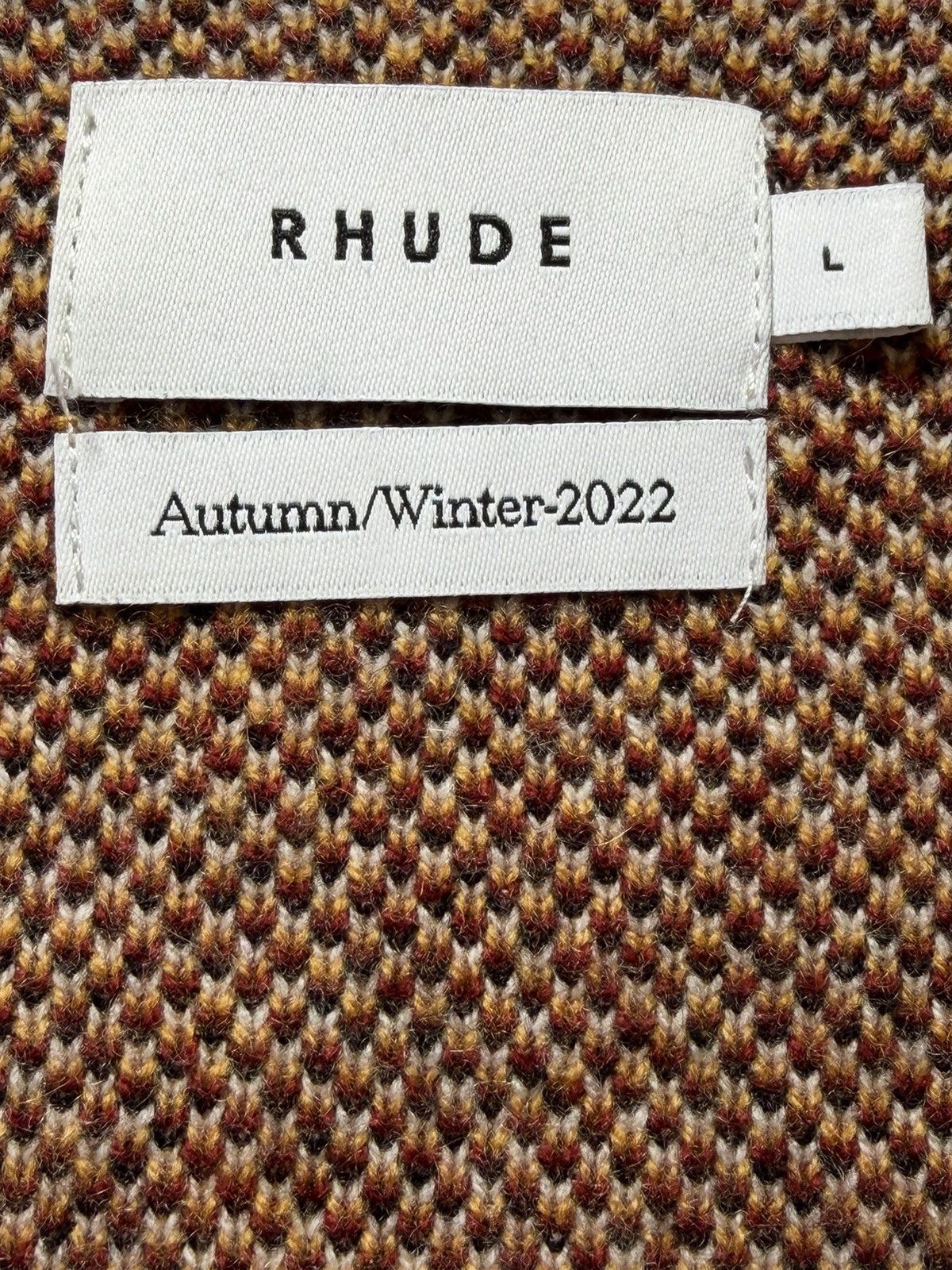 Rhude Rhude Ayrton Knit Logo Sweater Size US L / EU 52-54 / 3 - 3 Thumbnail