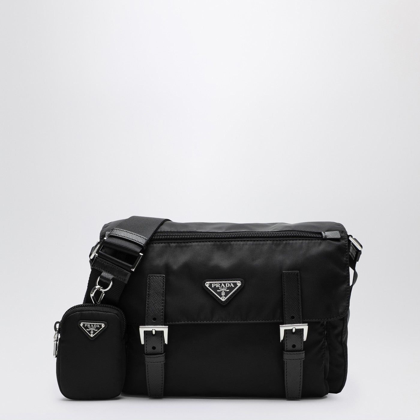 Prada Prada Black Re-Nylon Medium Cross-Body Bag Size ONE SIZE - 1 Thumbnail