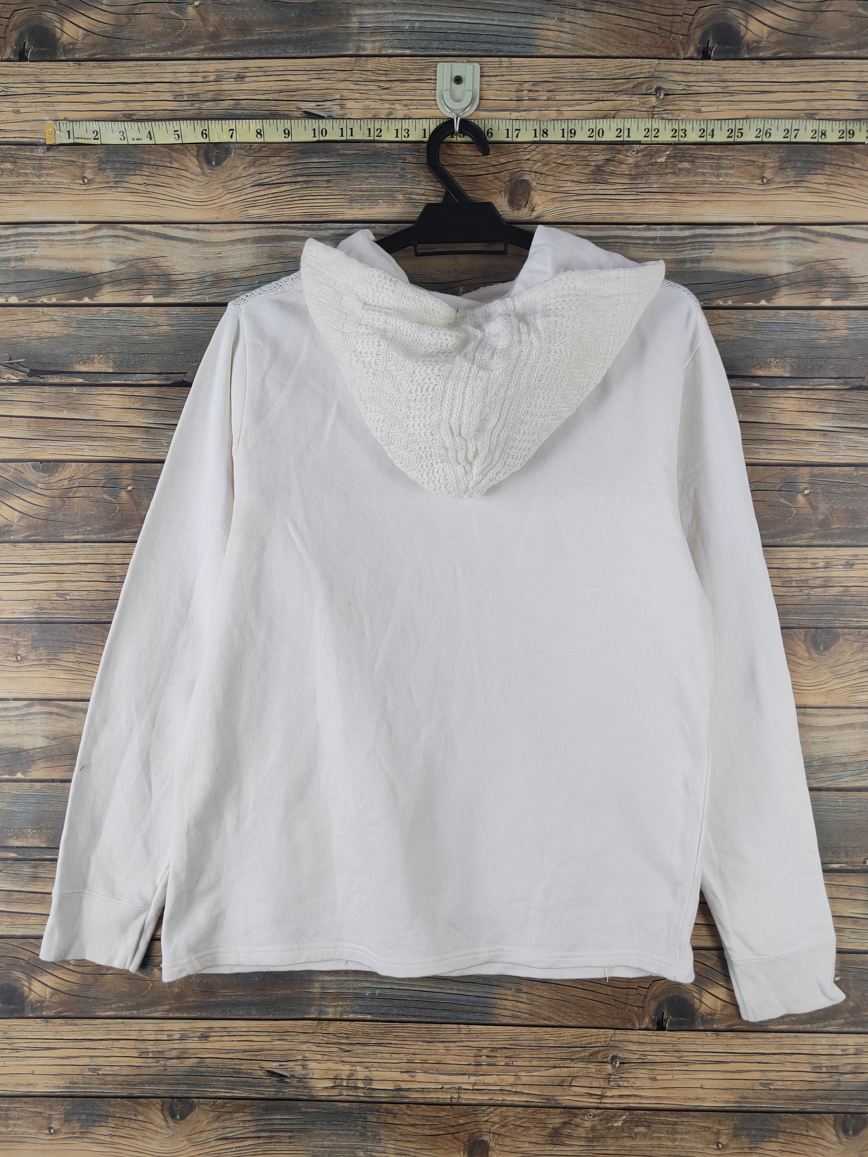 Japanese Brand DL Avail Avant Garde White Hoodie Sweatshirts #2023 Size M / US 6-8 / IT 42-44 - 8 Thumbnail