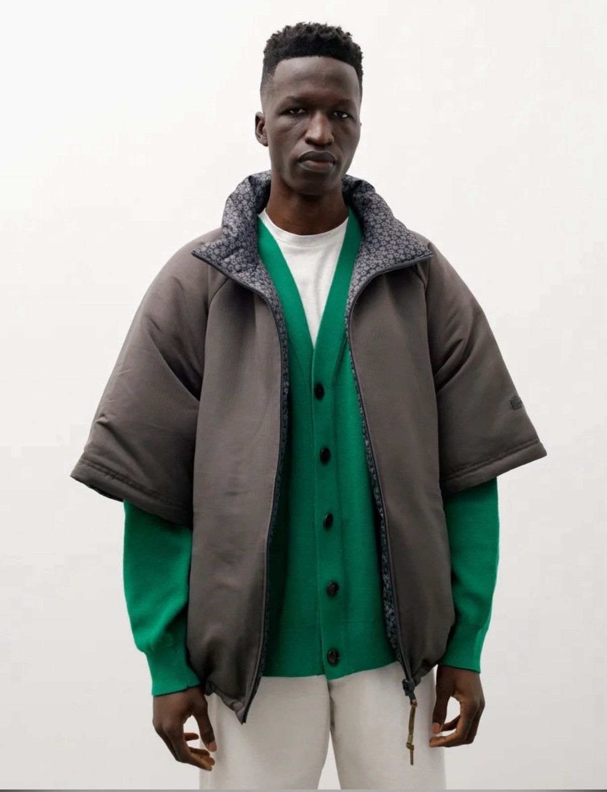 Acne Studios Acne Studios Reversible Floral Down Jacket Chestnut Size US L / EU 52-54 / 3 - 3 Thumbnail