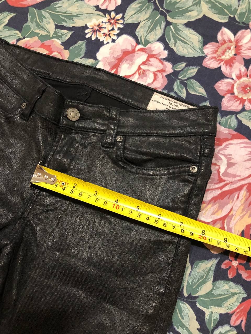 Allsaints Allsaints jeans pants black crazy Y2K vintage streetwear Size 26" / US 2 / IT 38 - 13 Thumbnail