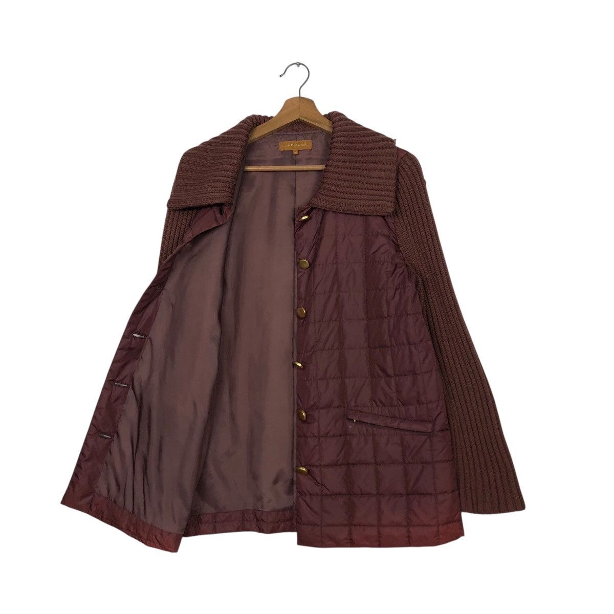 Japanese Brand × Lancel × Vintage 📌Vintage Button Jacket Lancel Quilted Design Issey Miyake Size M / US 6-8 / IT 42-44 - 12 Thumbnail