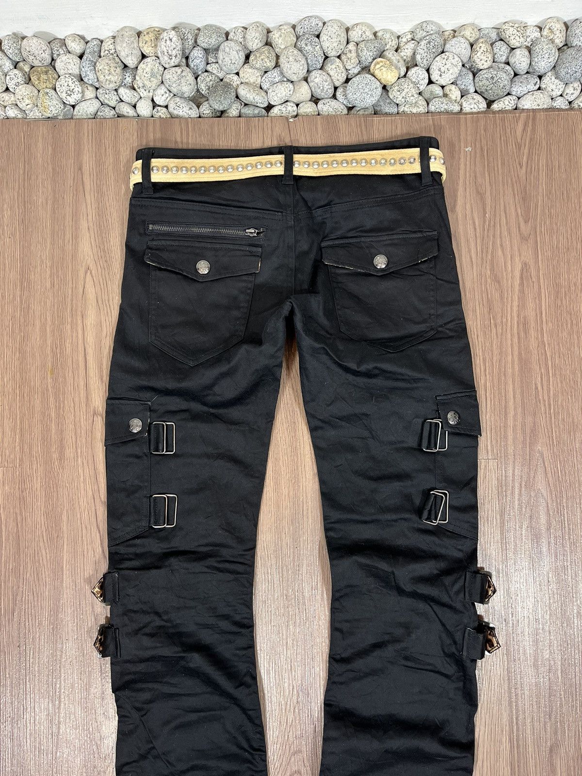 If Six Was Nine × Japanese Brand Berning Sho Leopard Strap Bondage Pants Size US 31 - 6 Thumbnail