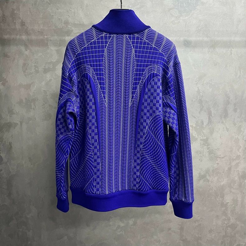 Louis Vuitton Louis Vuitton Blue striped printed logo jacket Size US XL / EU 56 / 4 - 5 Thumbnail