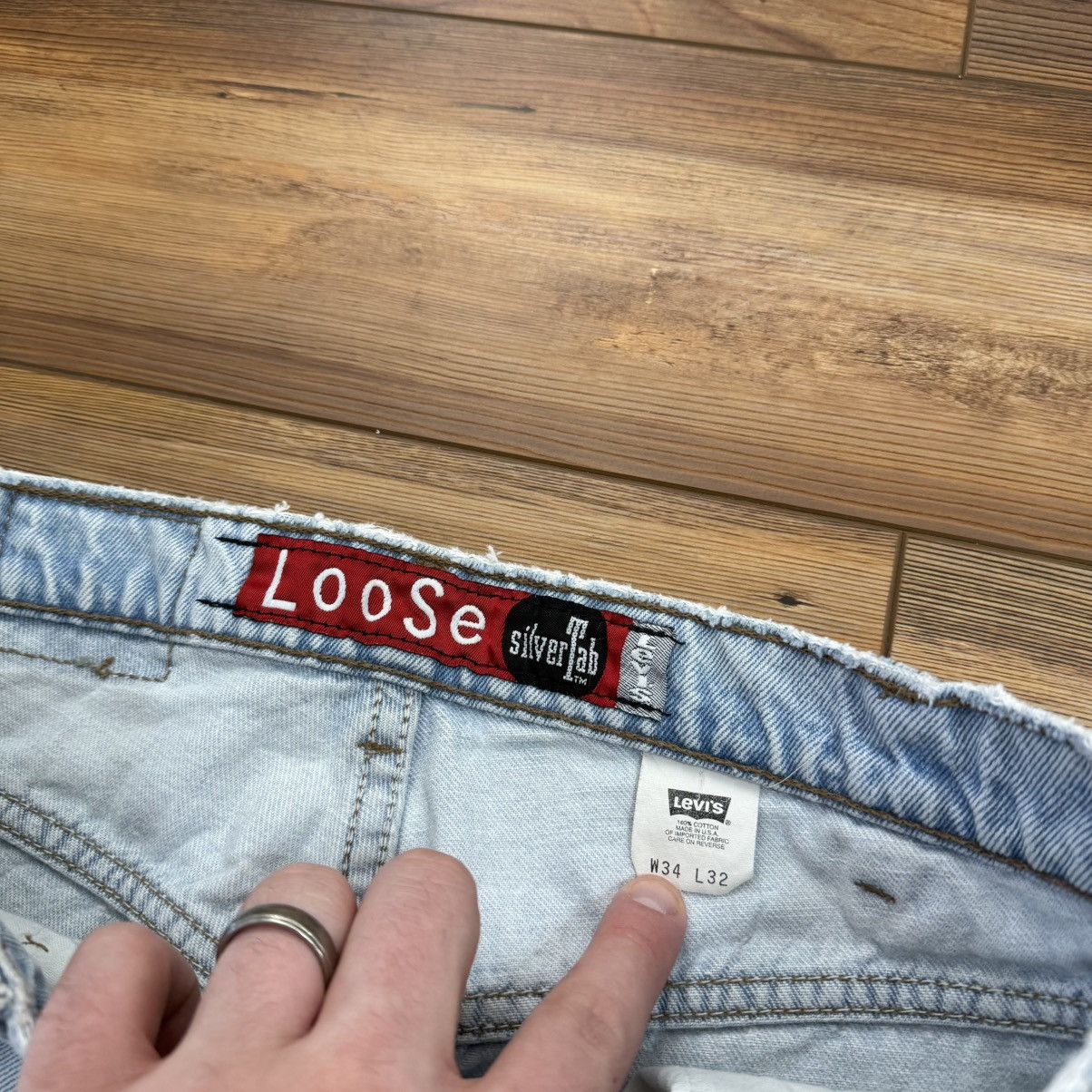 Levi's Vintage Levi’s Blue Silvertab Loose Denim Jeans Skate Size US 32 / EU 48 - 7 Thumbnail