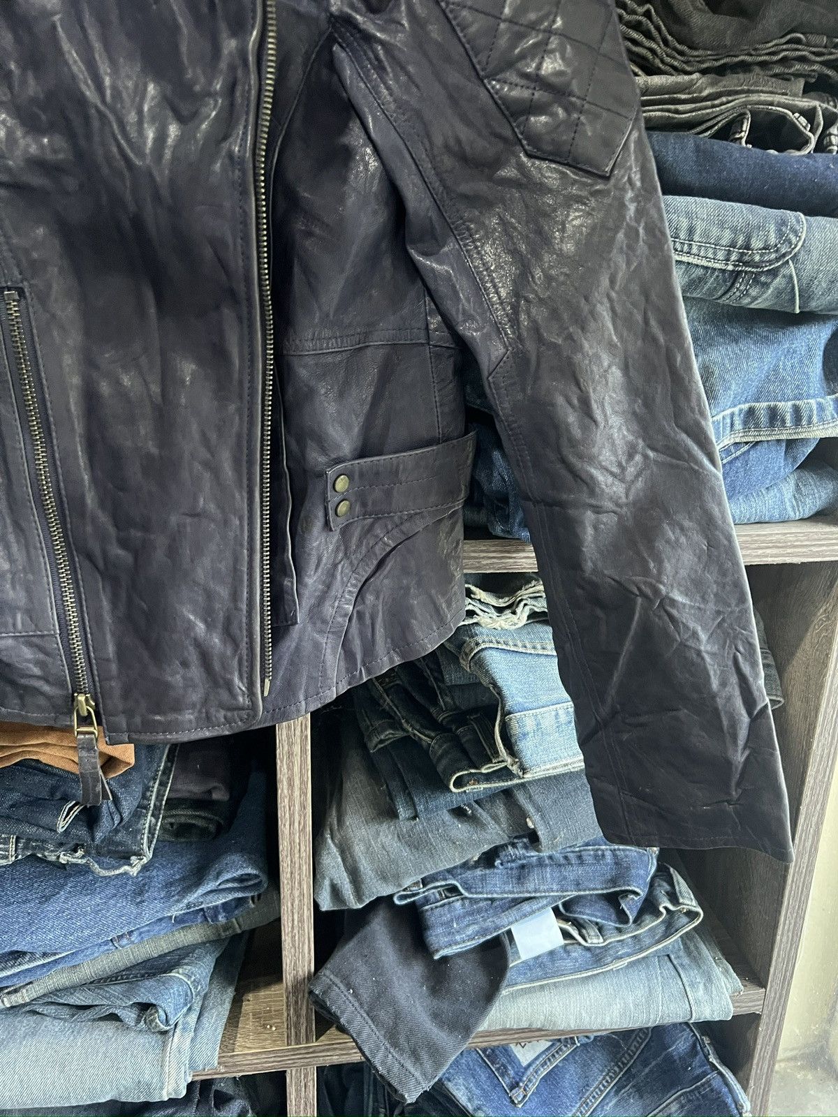 Other 🔥Borsalini Italy Leather Zipper Jacket Size XS / US 0-2 / IT 36-38 - 8 Thumbnail