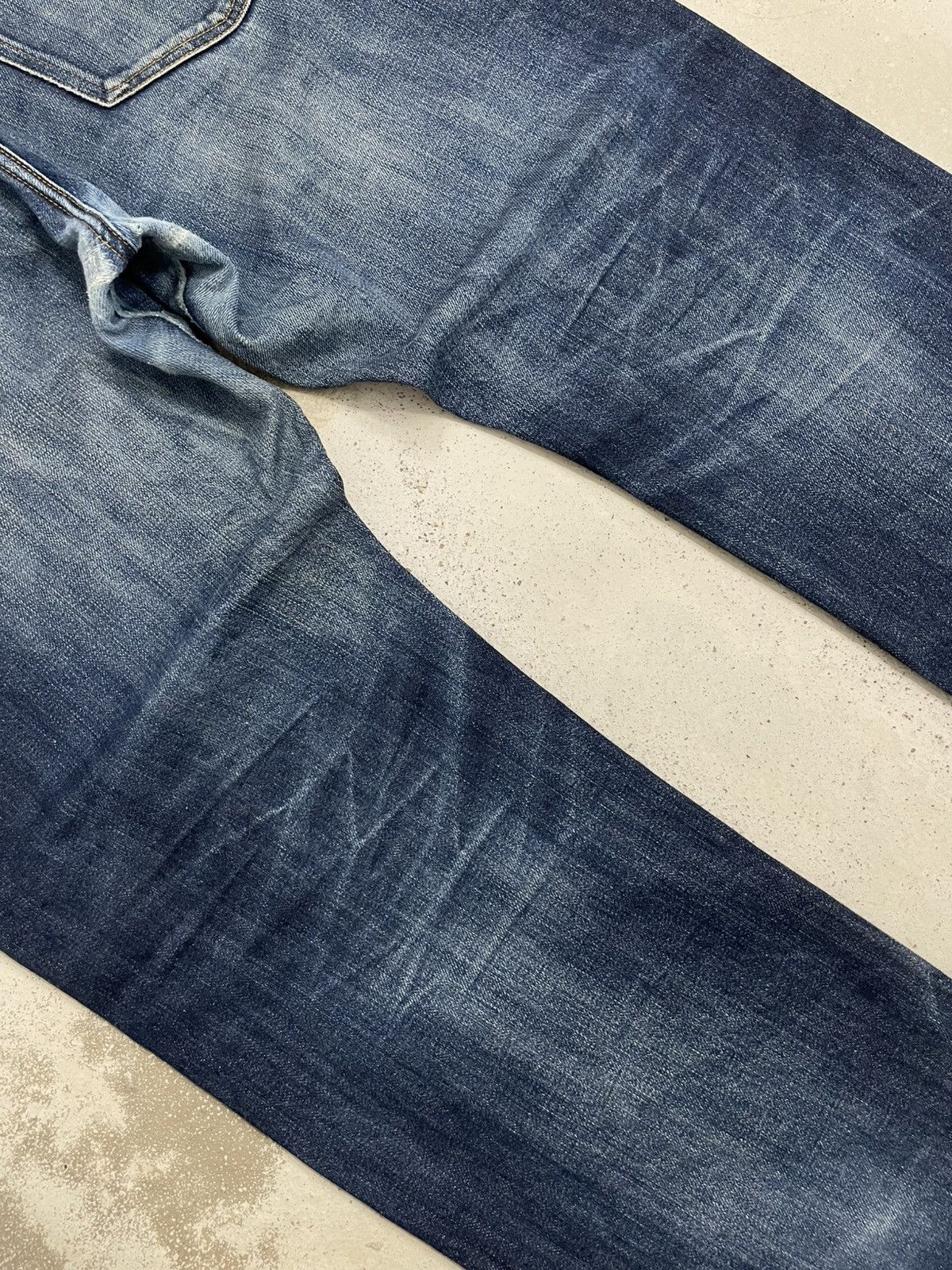 Japanese Brand Uniqlo Nigo Selvedge Mud Workaholic Denim SelfRepair Size US 37 - 12 Thumbnail