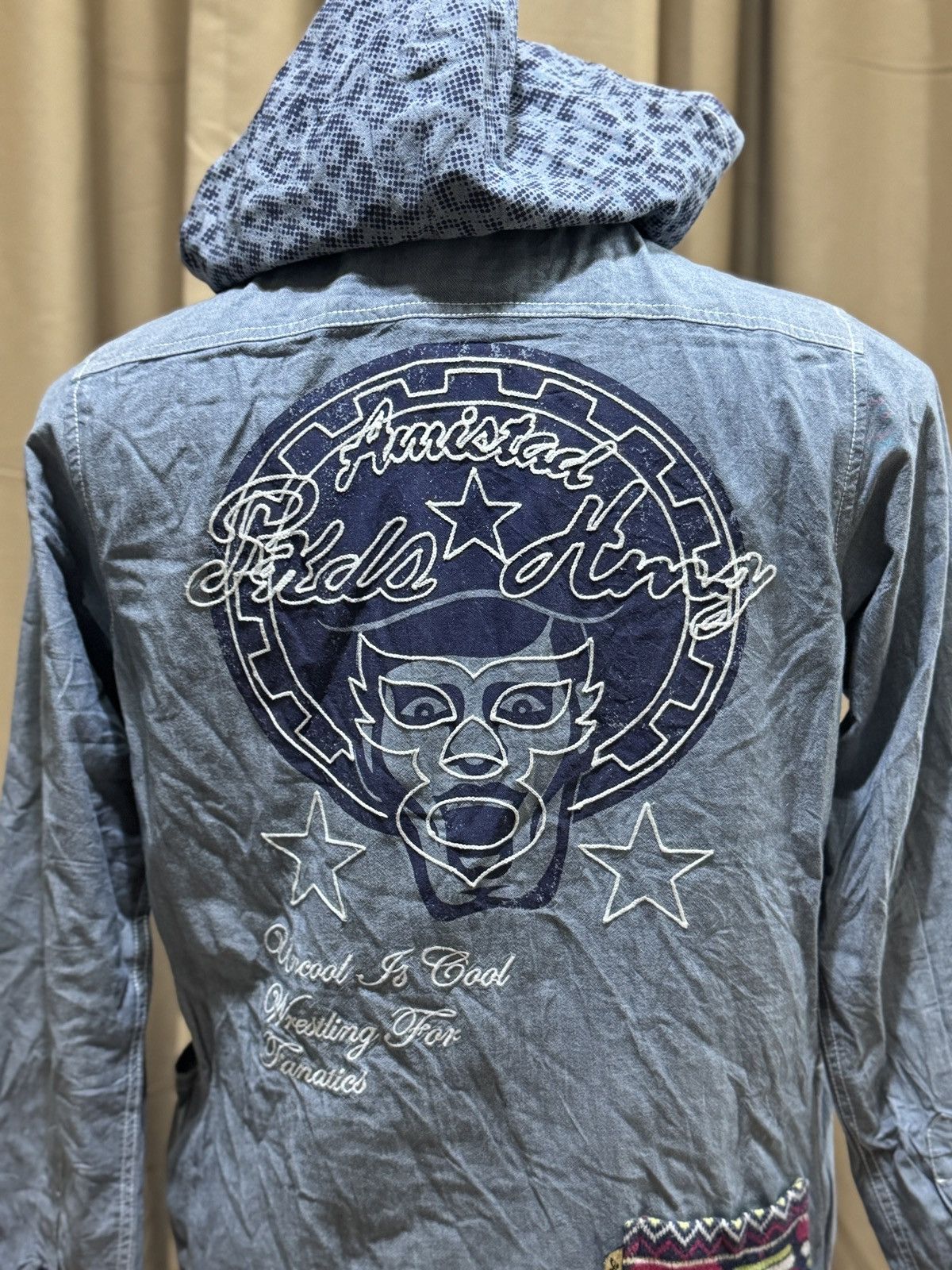 Japanese Brand PUNK DRUNKER X HAOMING LIGHT DENIM JACKET Size US M / EU 48-50 / 2 - 5 Thumbnail