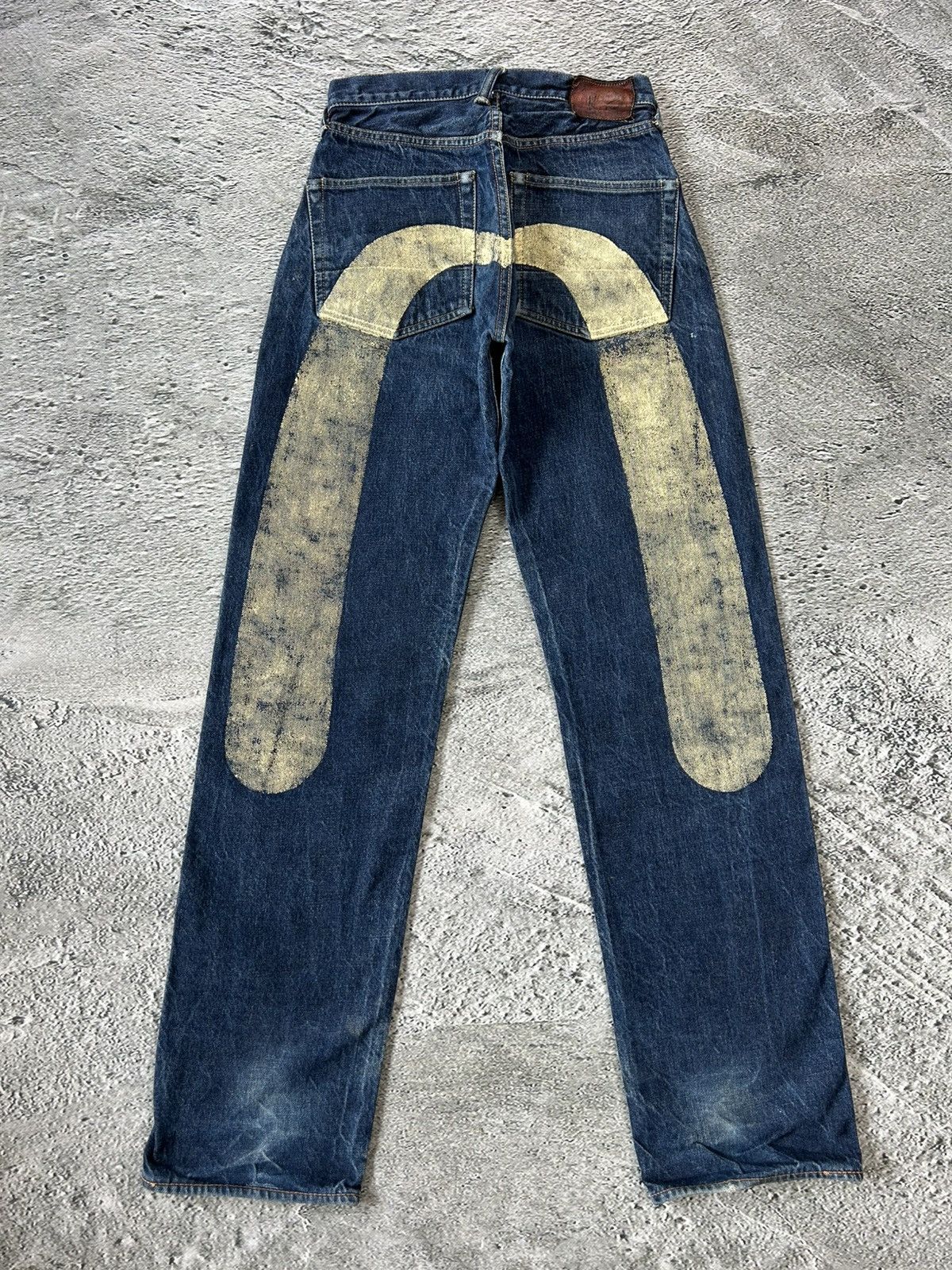Evisu Evisu jeans daicock vintage selvedge navy big logo white Size 28" / US 6 / IT 42 - 1 Thumbnail
