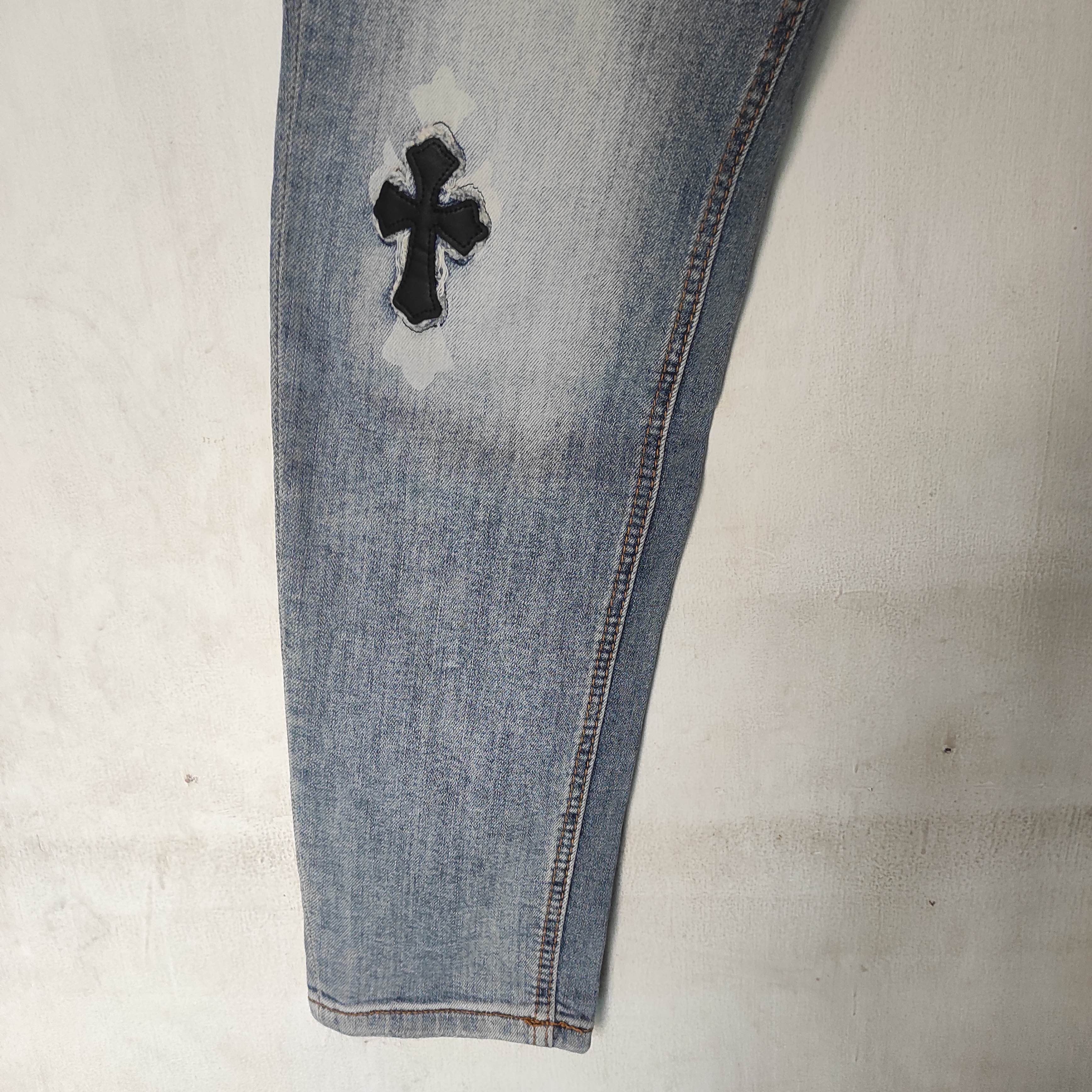 Hysteric Glamour Distressed Denim Chrome Hearts Style Size US 32 / EU 48 - 11 Thumbnail