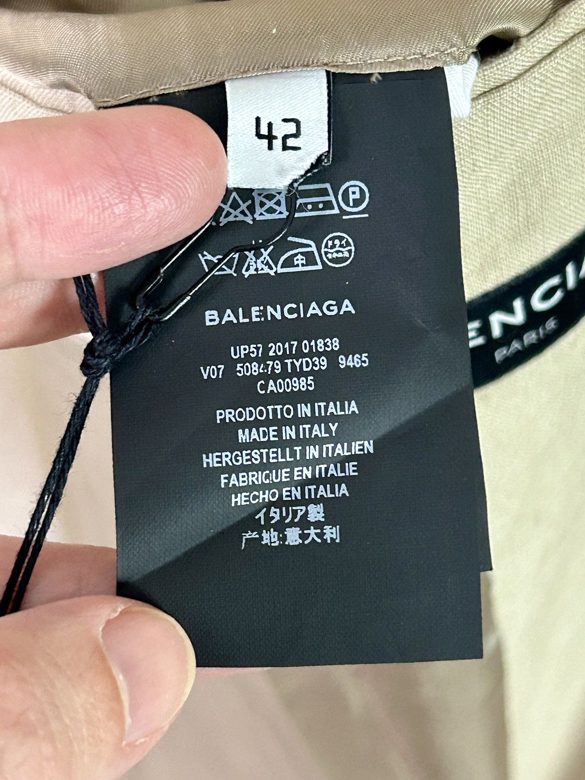 Balenciaga BALENCIAGA SS18 OVERSIZED WEIGHTED LINEN BLAZER JACKET 2018 Size US XS / EU 42 / 0 - 13 Thumbnail