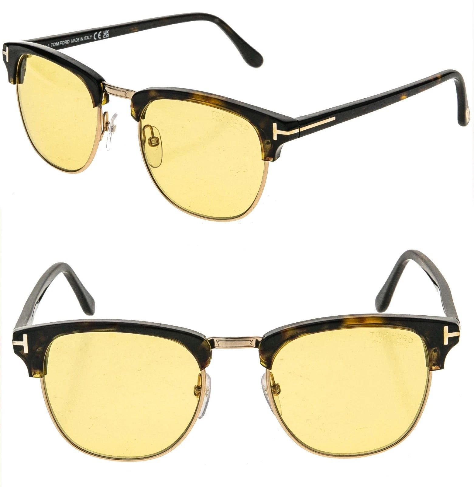 Tom Ford TOM FORD HENRY TF248 52E Brown Yellow 248 FT0248 Size ONE SIZE - 1 Thumbnail