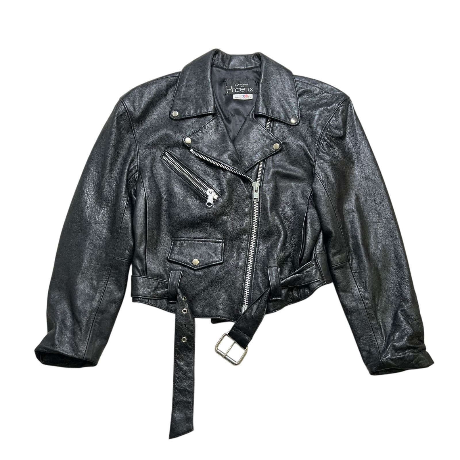 Vintage Vintage Outerwear by Phoenix Rose Heart Leather Jacket M Size M / US 6-8 / IT 42-44 - 3 Thumbnail