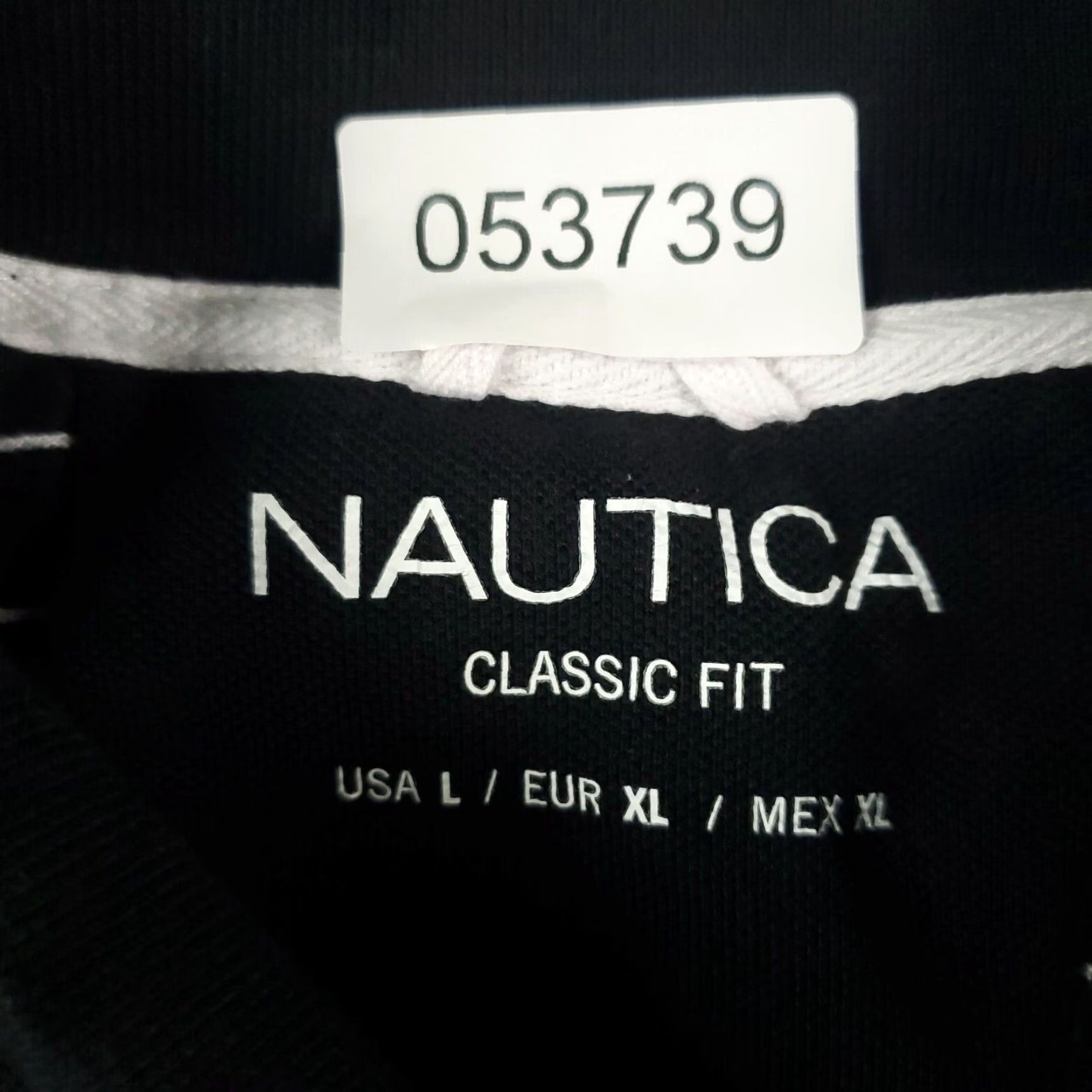 Nautica Nautica Polo Shirt Adult Large White Striped Casual Short Sleeve Mens Size US L / EU 52-54 / 3 - 6 Thumbnail