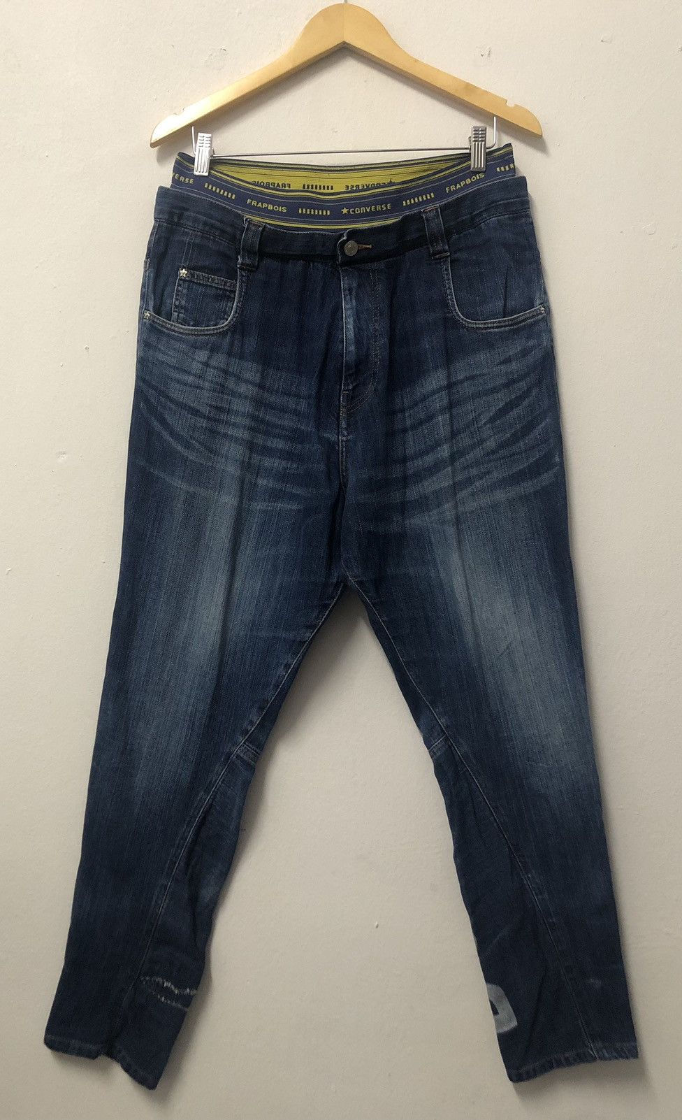Converse × Frapbois × Issey Miyake Frapbois Issey Miyake X Converse Double Waist Hype Jeans Size US 35 - 1 Thumbnail