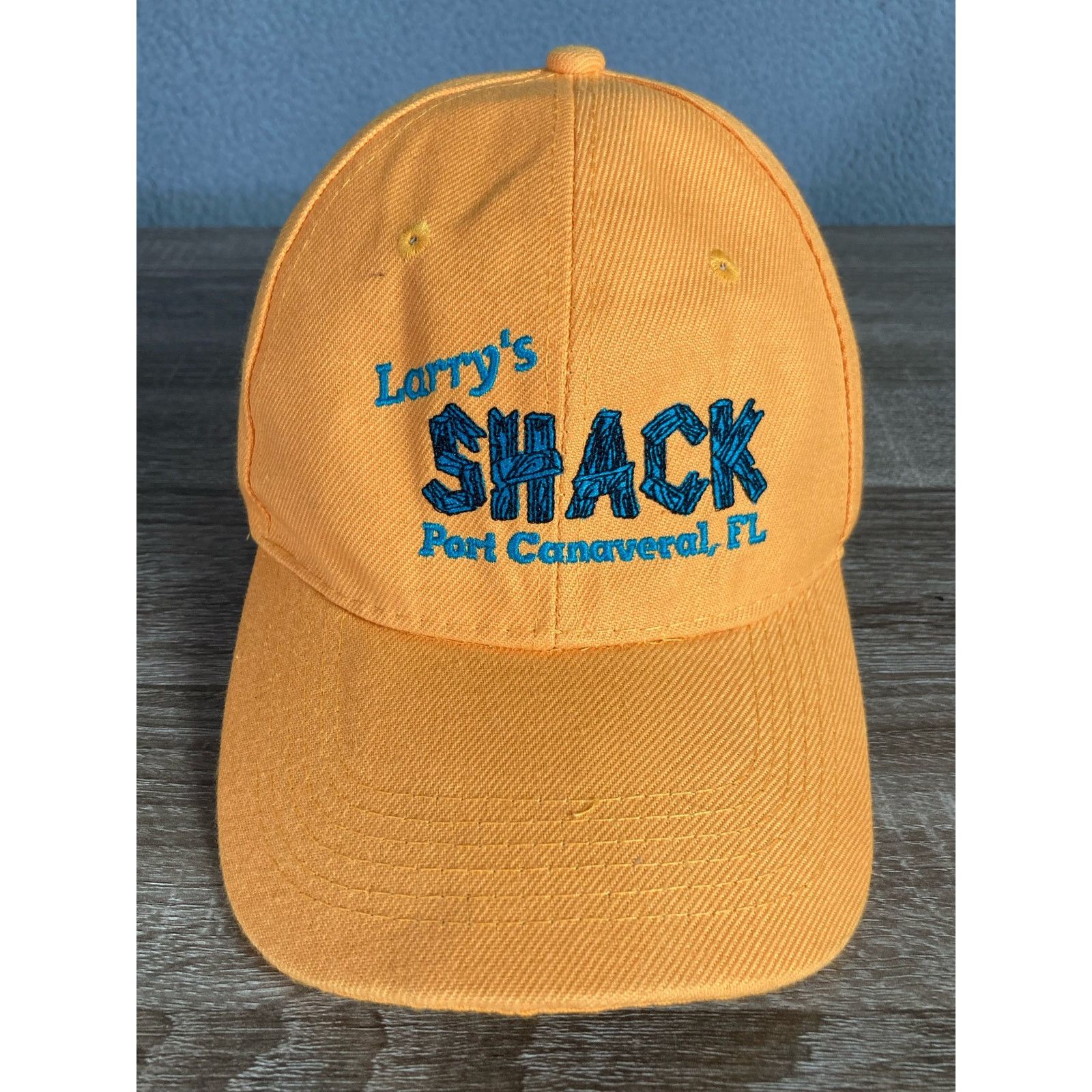 Vintage Larry's Shack Port Canaveral Orange Embroidered Hat Size ONE SIZE - 3 Thumbnail