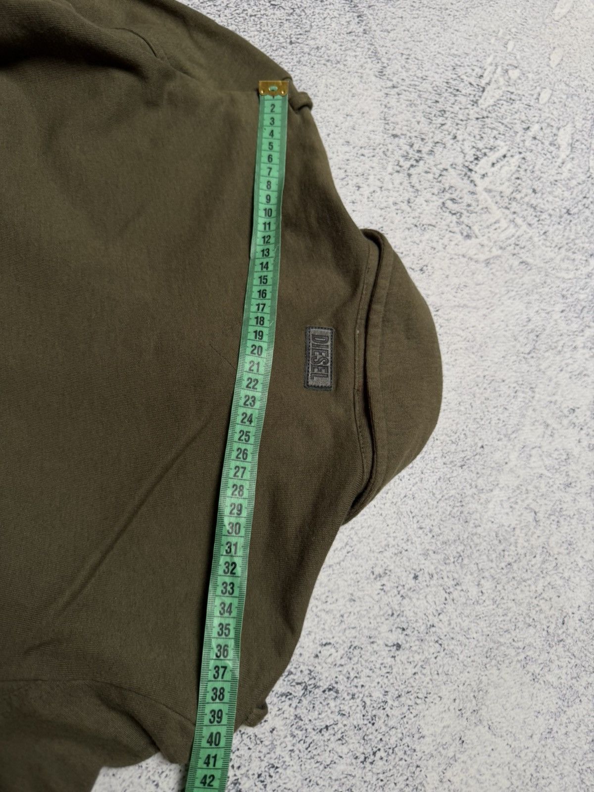 Diesel Archive 90/00s Diesel Cropped Military Green Jacket Y2K RARE Size S / US 4 / IT 40 - 16 Thumbnail