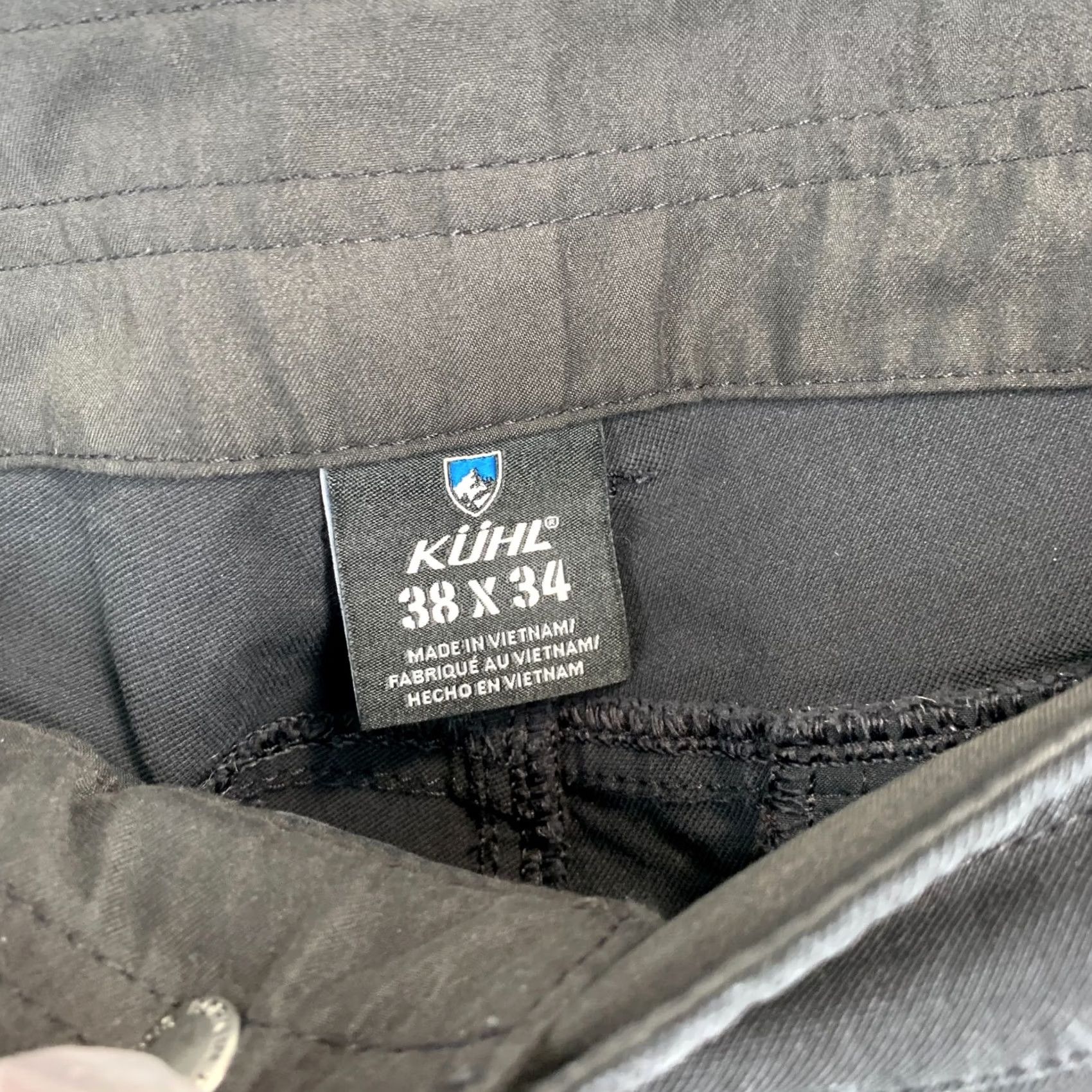 Carbon Kuhl Resistor Chino Mens 38x34 Carbon Gray Stretch Water Resistant Hiking Pants Shirt? Size US 38 / EU 54 - 3 Thumbnail