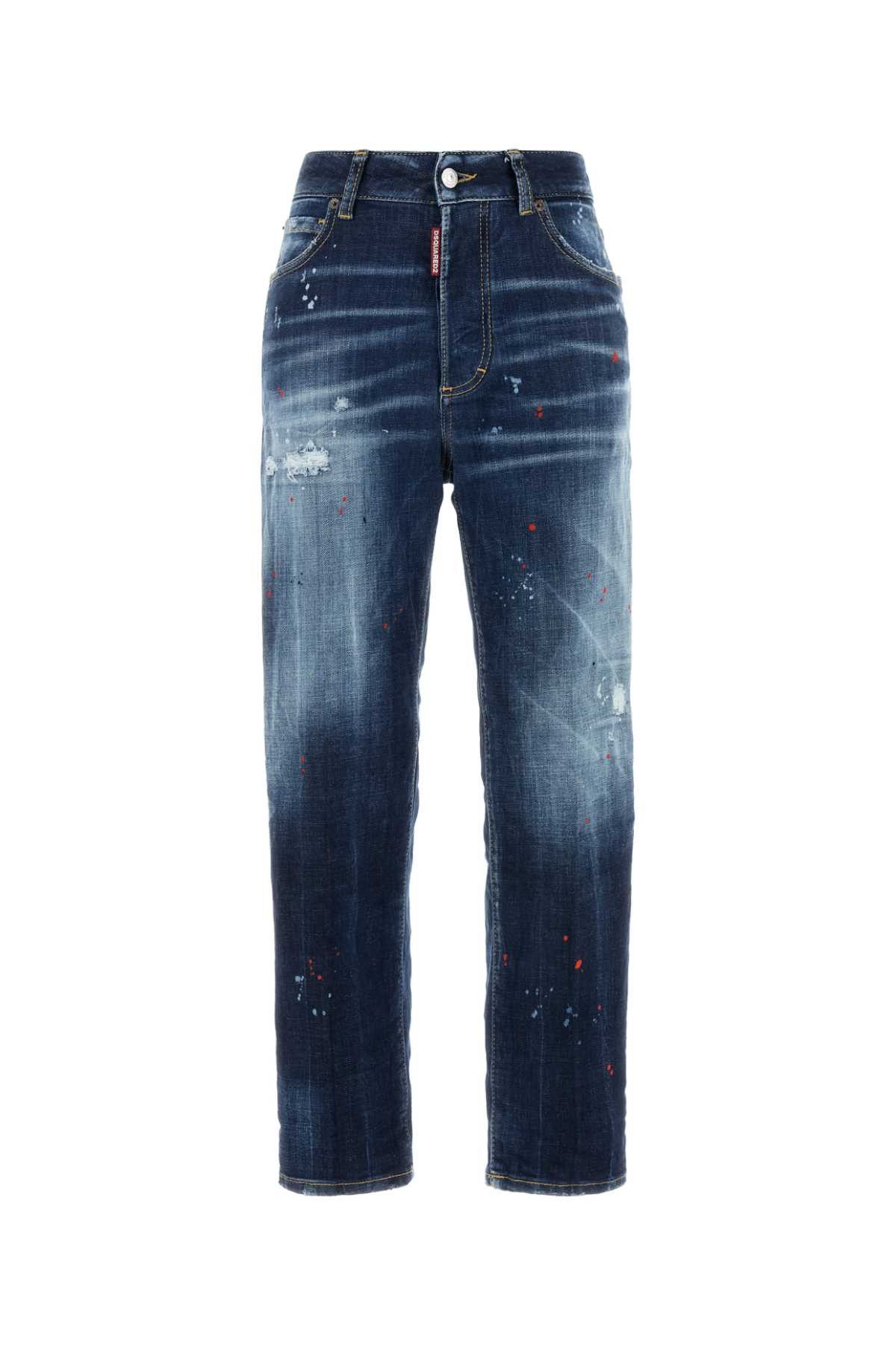 デニム・ジーパン DSQUARED2 Woman Jeans Denim S73LA0299 S30341 470 Dsquared2 DSQUARED2 Women Denims S30341 S73LA0299 470 BLUE