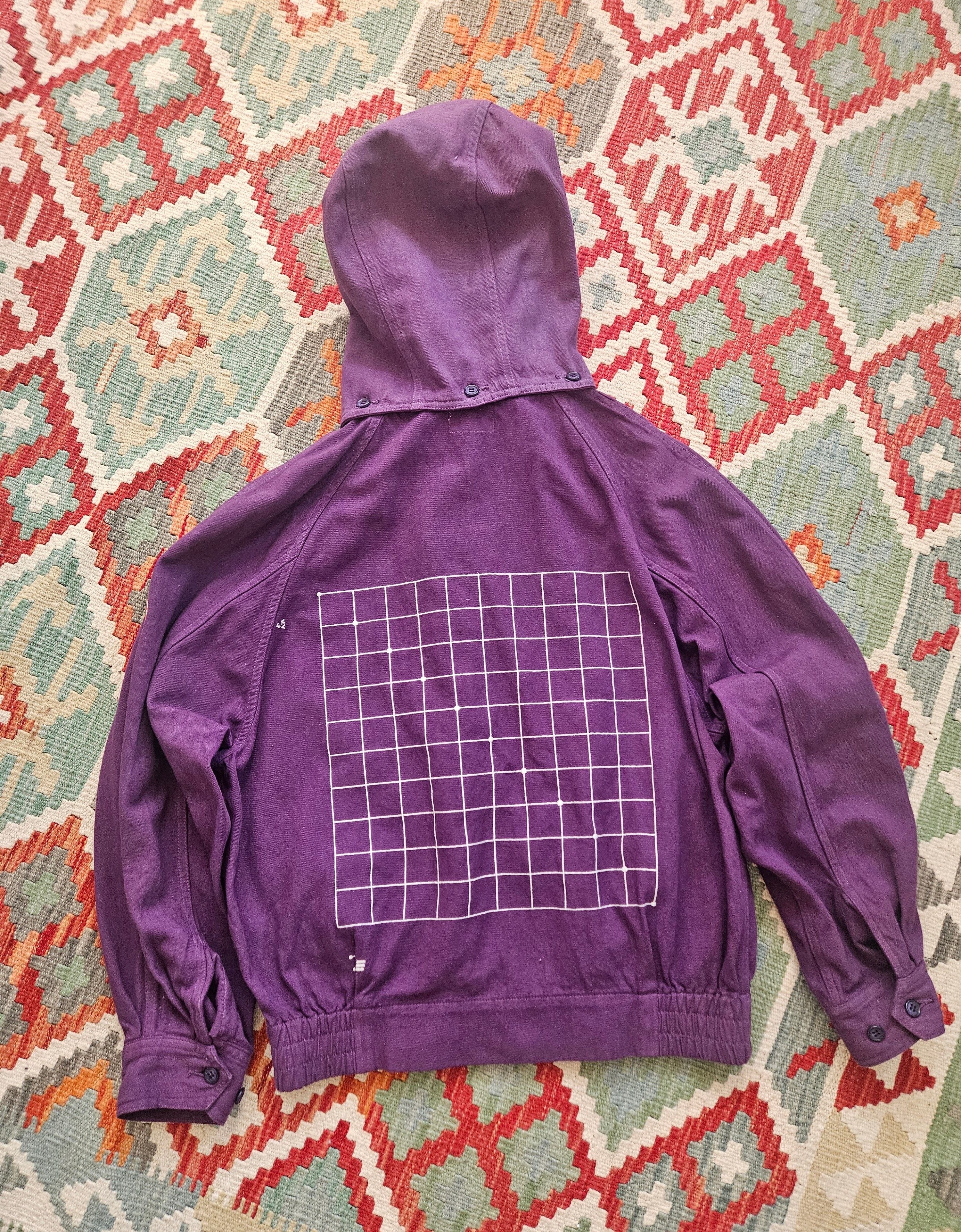 Cav Empt Cav Empt Grid Blouson Jacket Overdyed Purple Detachable Hood Size US M / EU 48-50 / 2 - 4 Thumbnail