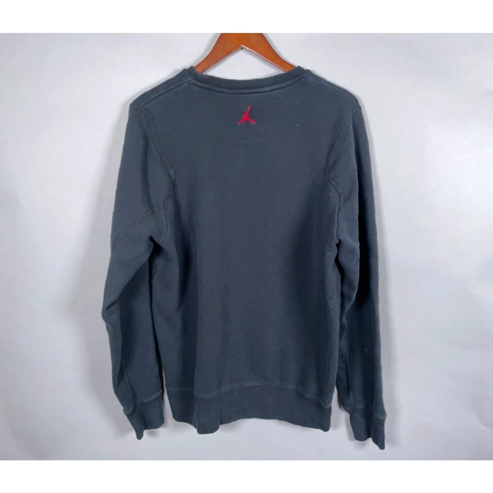 Jordan Brand Jordan Jumpman Crewneck Sweatshirt Adult Large Black Red Nike 634491-010 Size US L / EU 52-54 / 3 - 2 Thumbnail