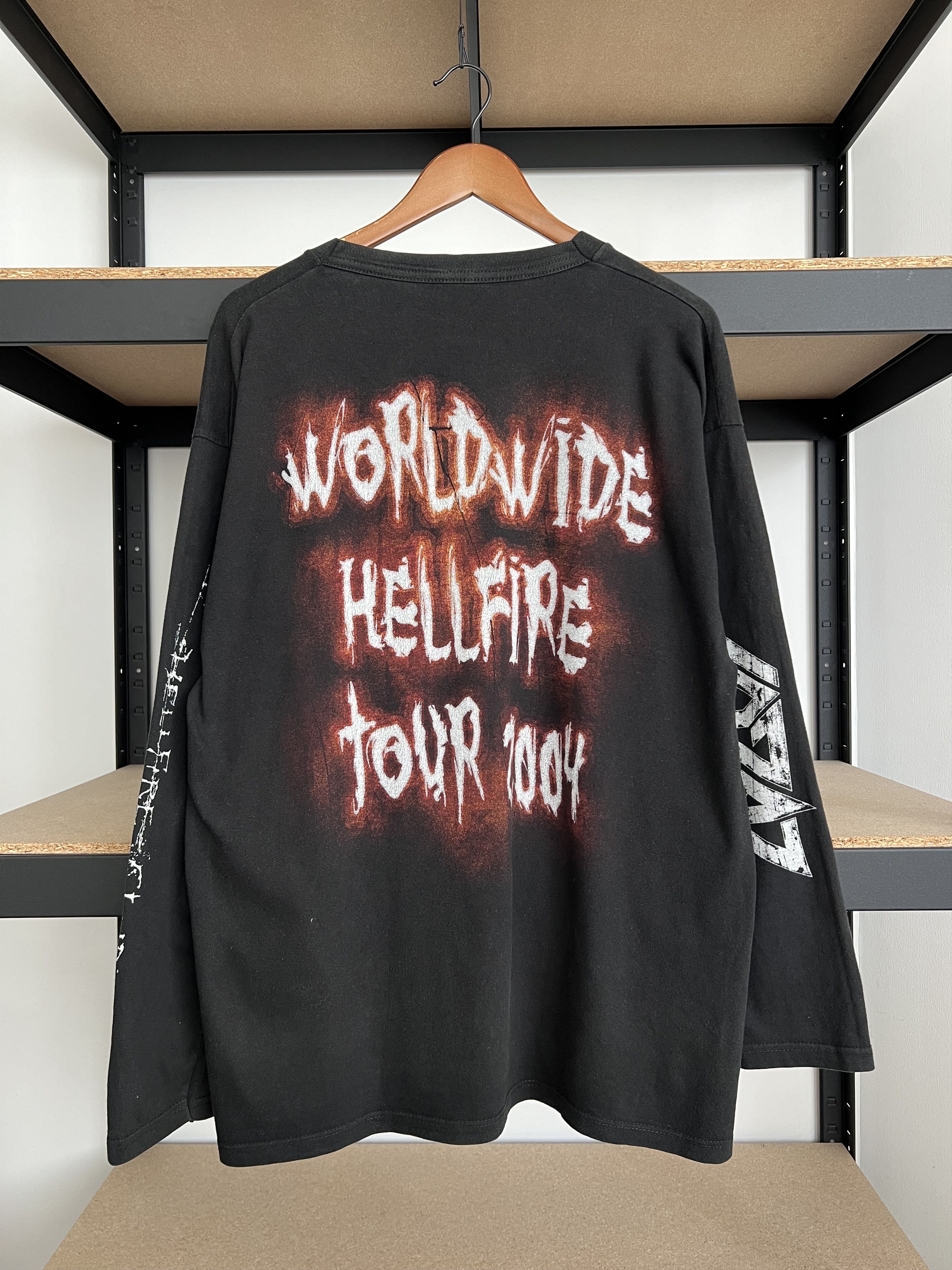 Band Tees Vintage 2004 Edguy Hellfire Club Black Long Sleeve T-shirt Size US XL / EU 56 / 4 - 2 Thumbnail