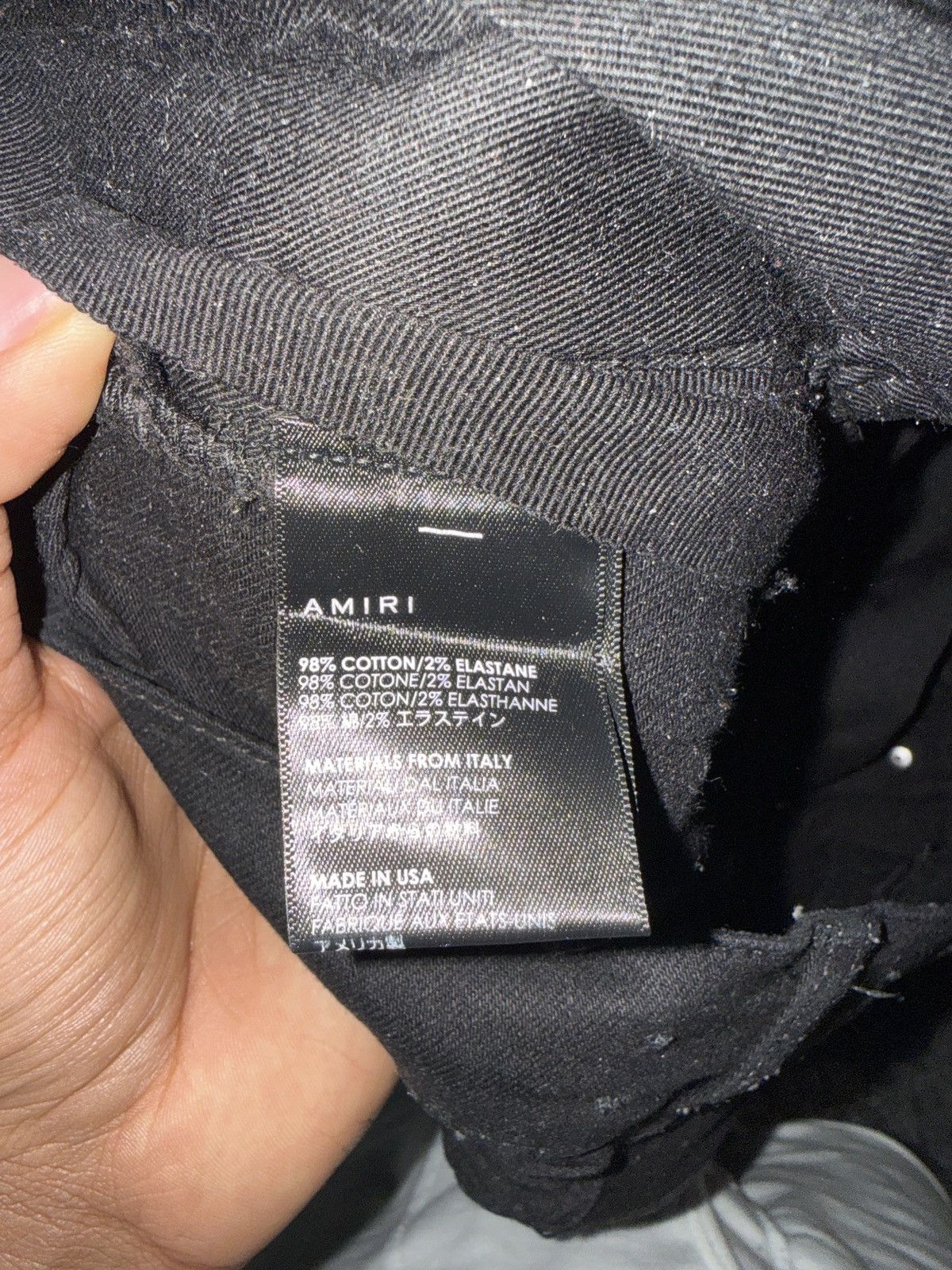 Amiri AMIRI GOLD GLITTER STRIPE BLACK DENIM Size US 28 / EU 44 - 8 Thumbnail