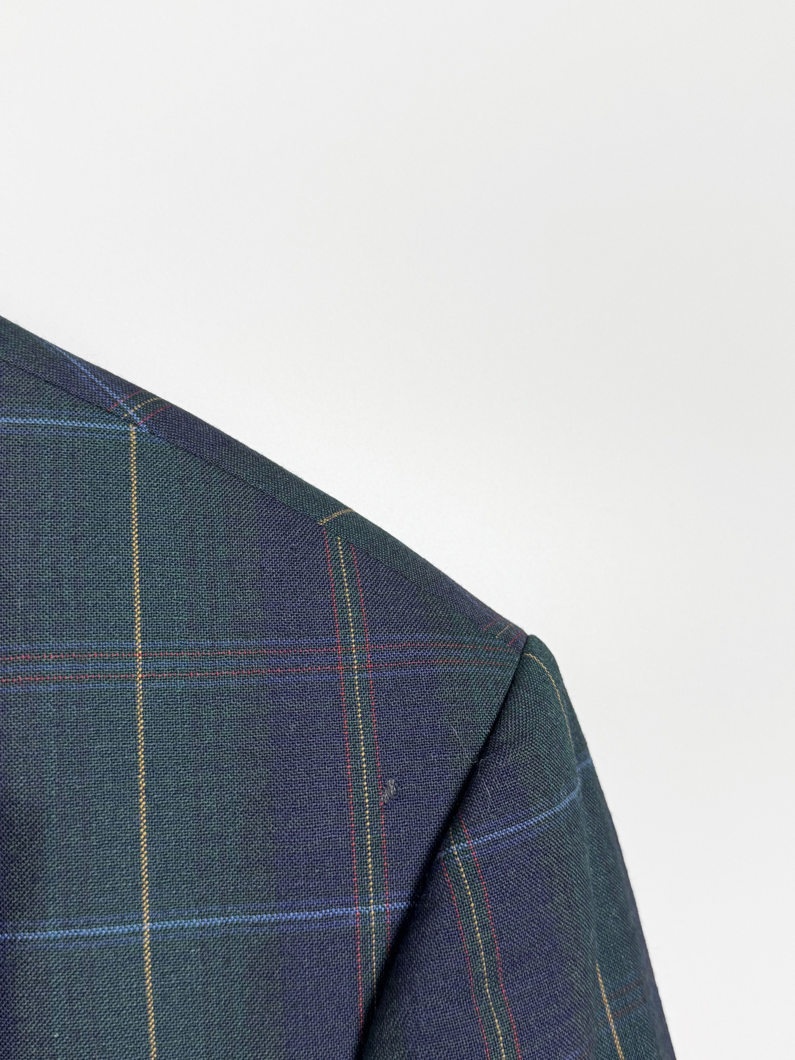 Johnson Woolen Mills ELSON 1892 Johnson Wool Tarnat Scottish Check Blazer Size 56 Size 46R - 5 Thumbnail