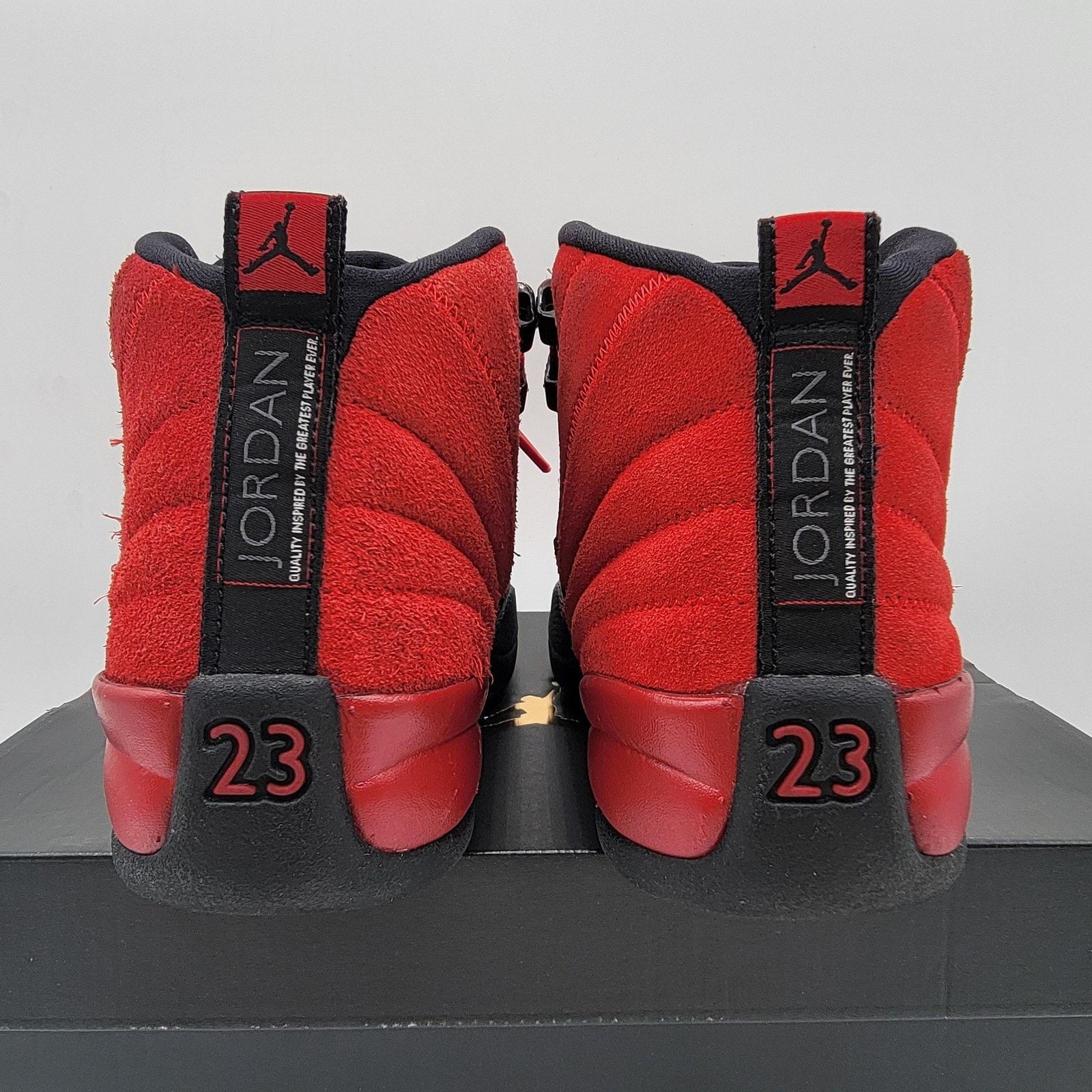 Jordan Brand Air Jordan 12 Retro Shoes GS Sz5Y Red Black Varsity Flu Game Size US 6.5 / IT 36.5 - 5 Thumbnail