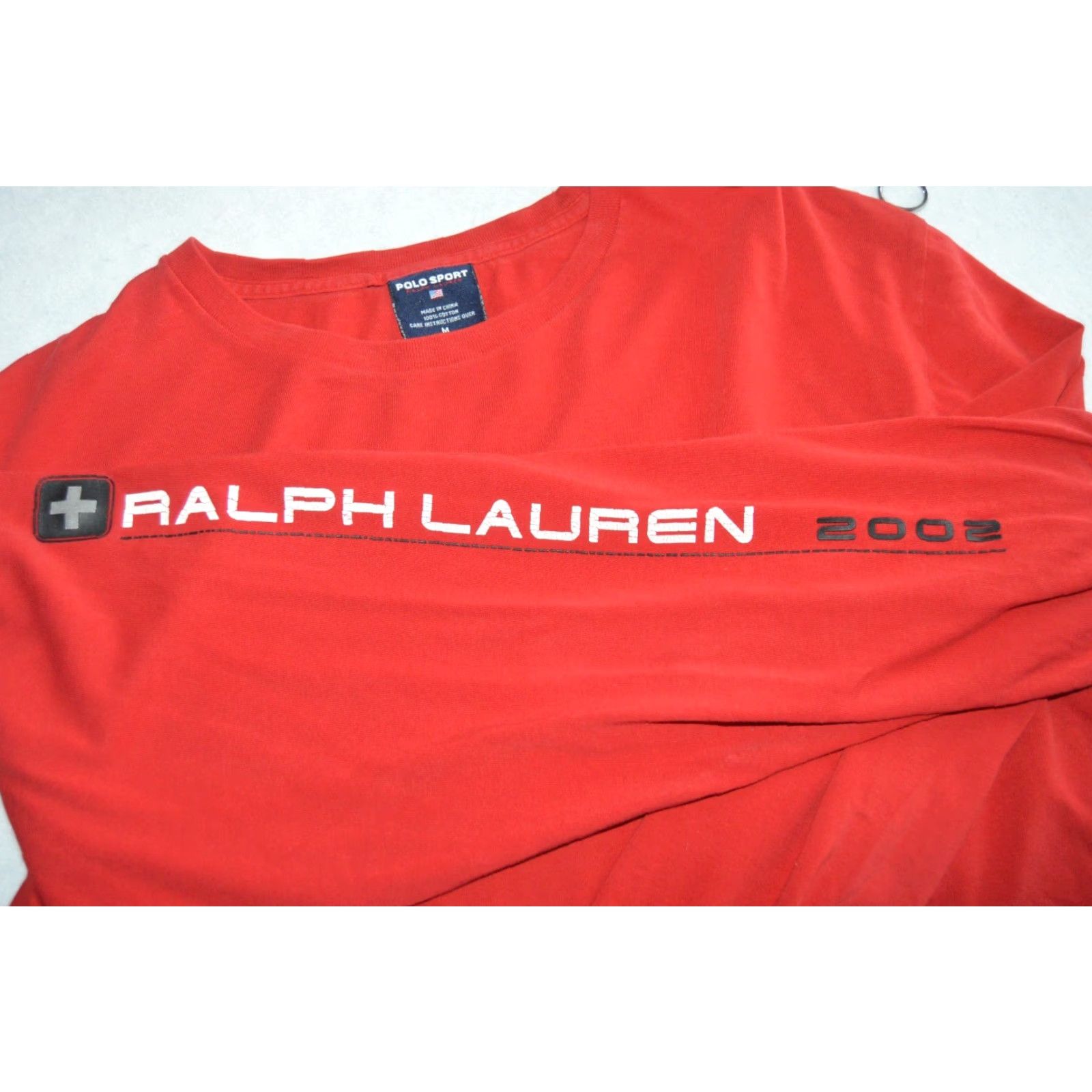 Vintage VTG Polo Sport Ralph Lauren RED Long Sleeve Hiking Shirt Med Size US M / EU 48-50 / 2 - 5 Thumbnail