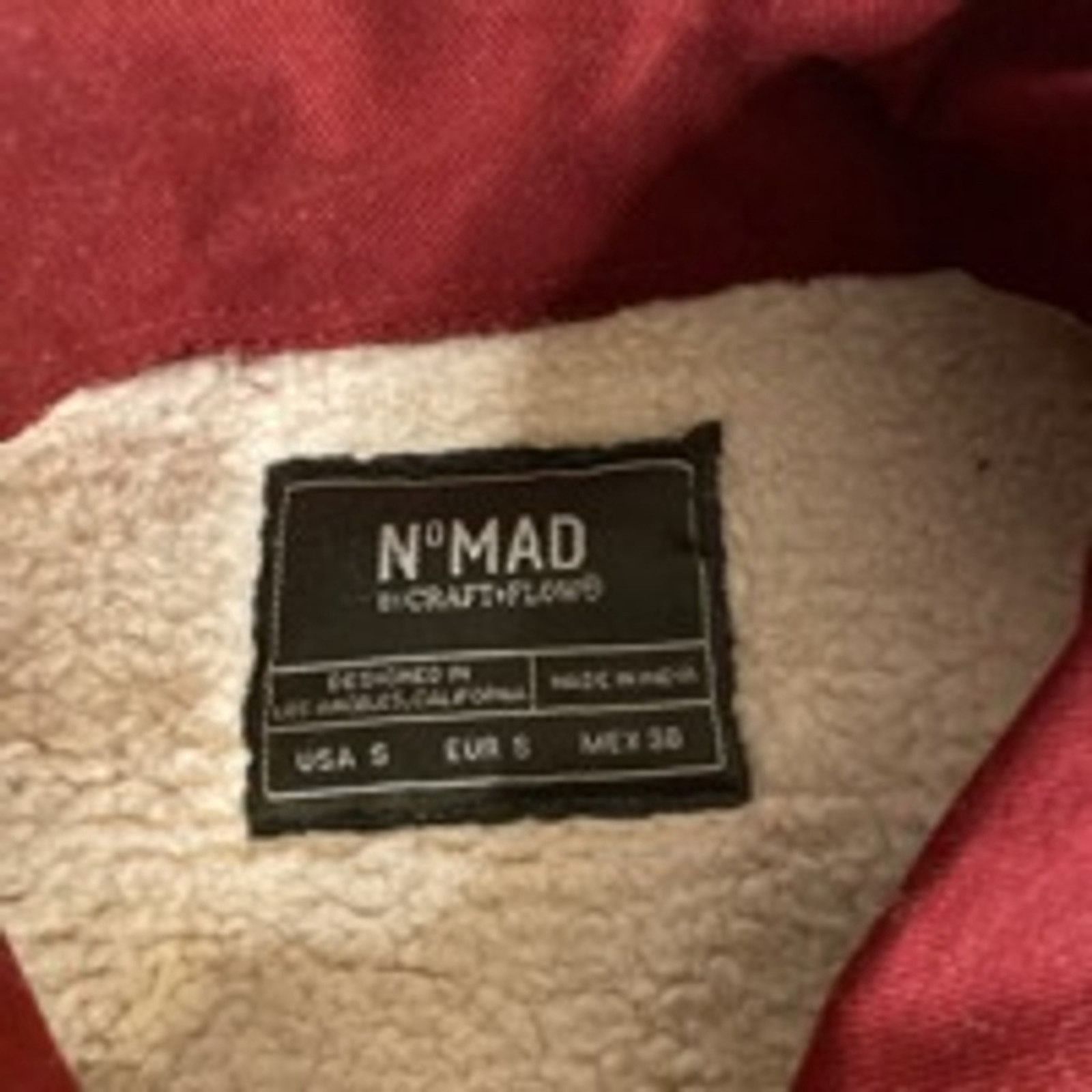 Nomad Nomad Flynn Sherpa Lined Jacket Oxblood Red Flannel Coat S Size US S / EU 44-46 / 1 - 3 Thumbnail