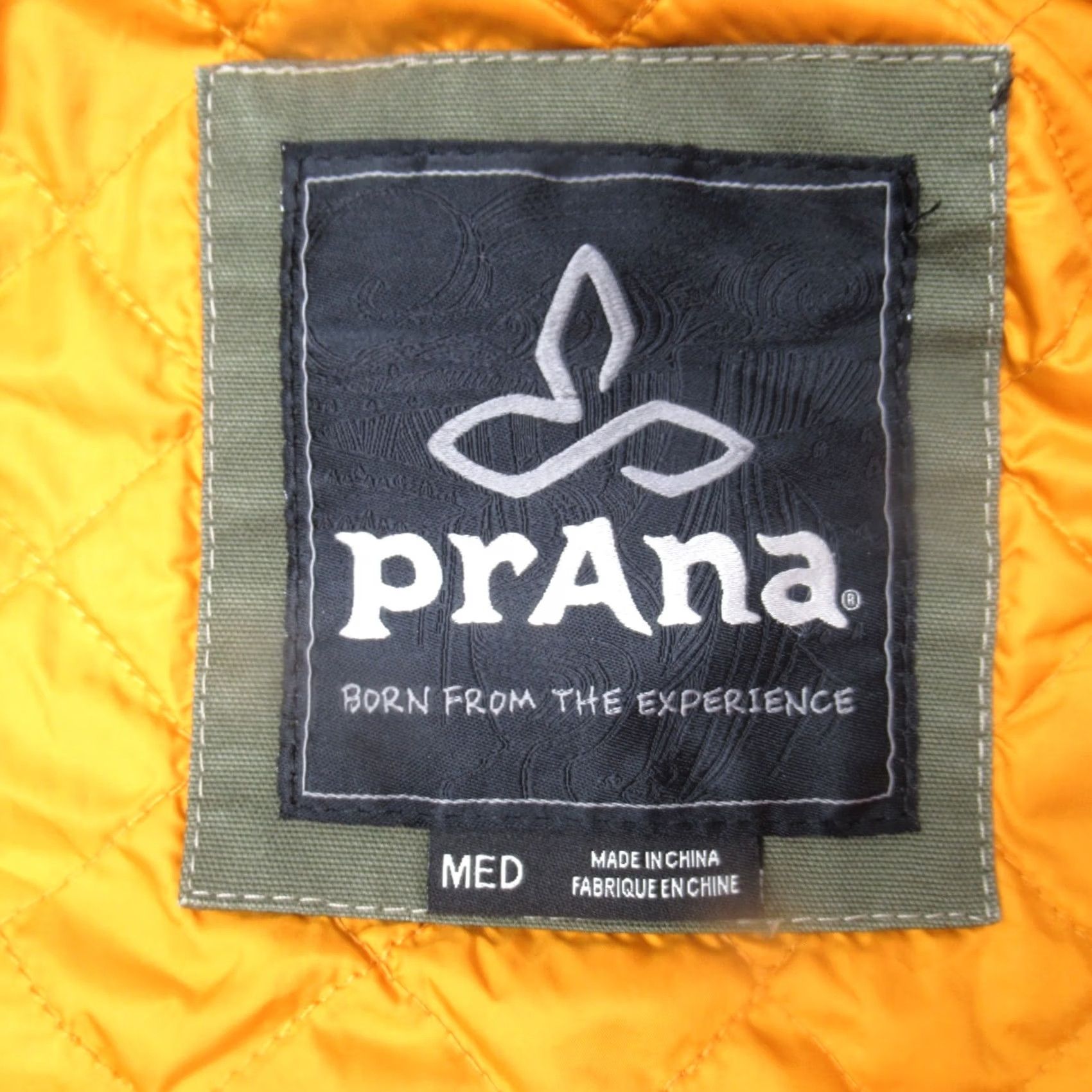 Prana prAna Jacket Womens Medium Green Canvas Pockets Insulated Quilt Lined Full Zip Jacket Size M / US 6-8 / IT 42-44 - 3 Thumbnail