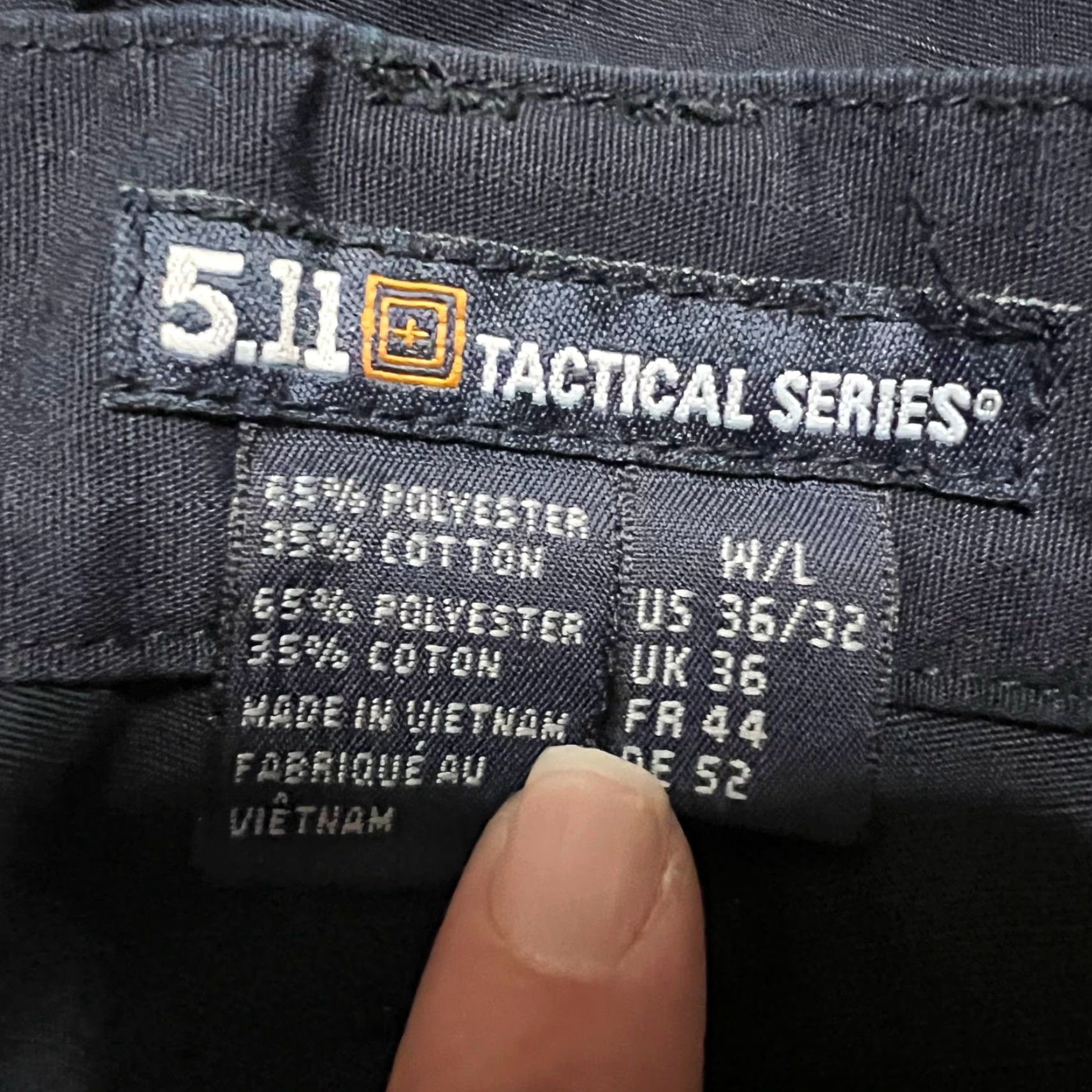 Vintage 5.11 511 Tactical Pants Mens 36 x32 Navy Blue Cargo Ripstop Taclite Size US 36 / EU 52 - 5 Thumbnail