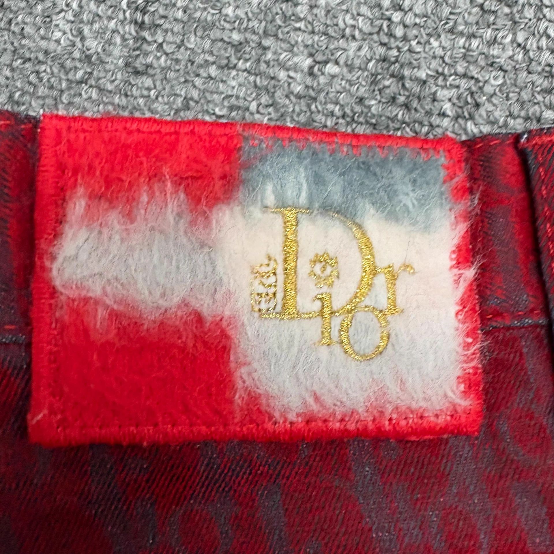 Dior Dior Red Rabbit Flocked Logo Jeans 31 NWT Size US 31 - 4 Thumbnail